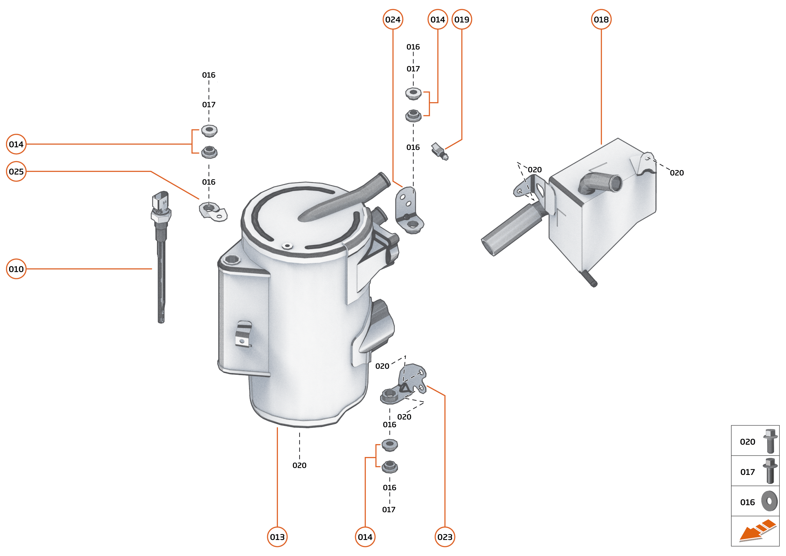23 - LUBRICATION SYSTEM OFF - ENGINE - 23.1 - ENGINE OIL TANK of McLaren McLaren Ultimate Series McLaren Elva