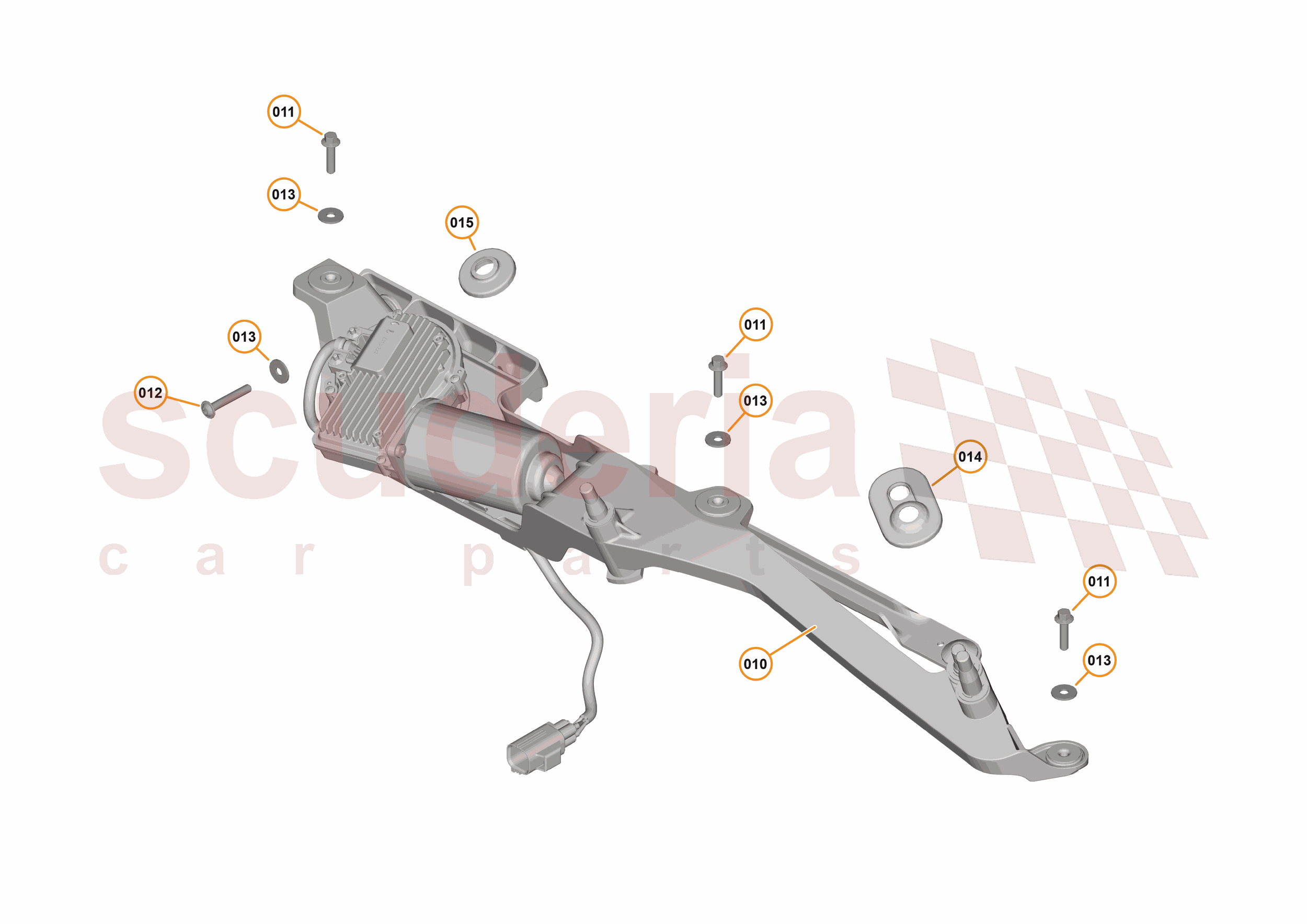 11 - WIPERS & WASHER SYSTEM - 11.3 - WINDSCREEN WIPER LINKAGE of McLaren McLaren McLaren 570S Coupe