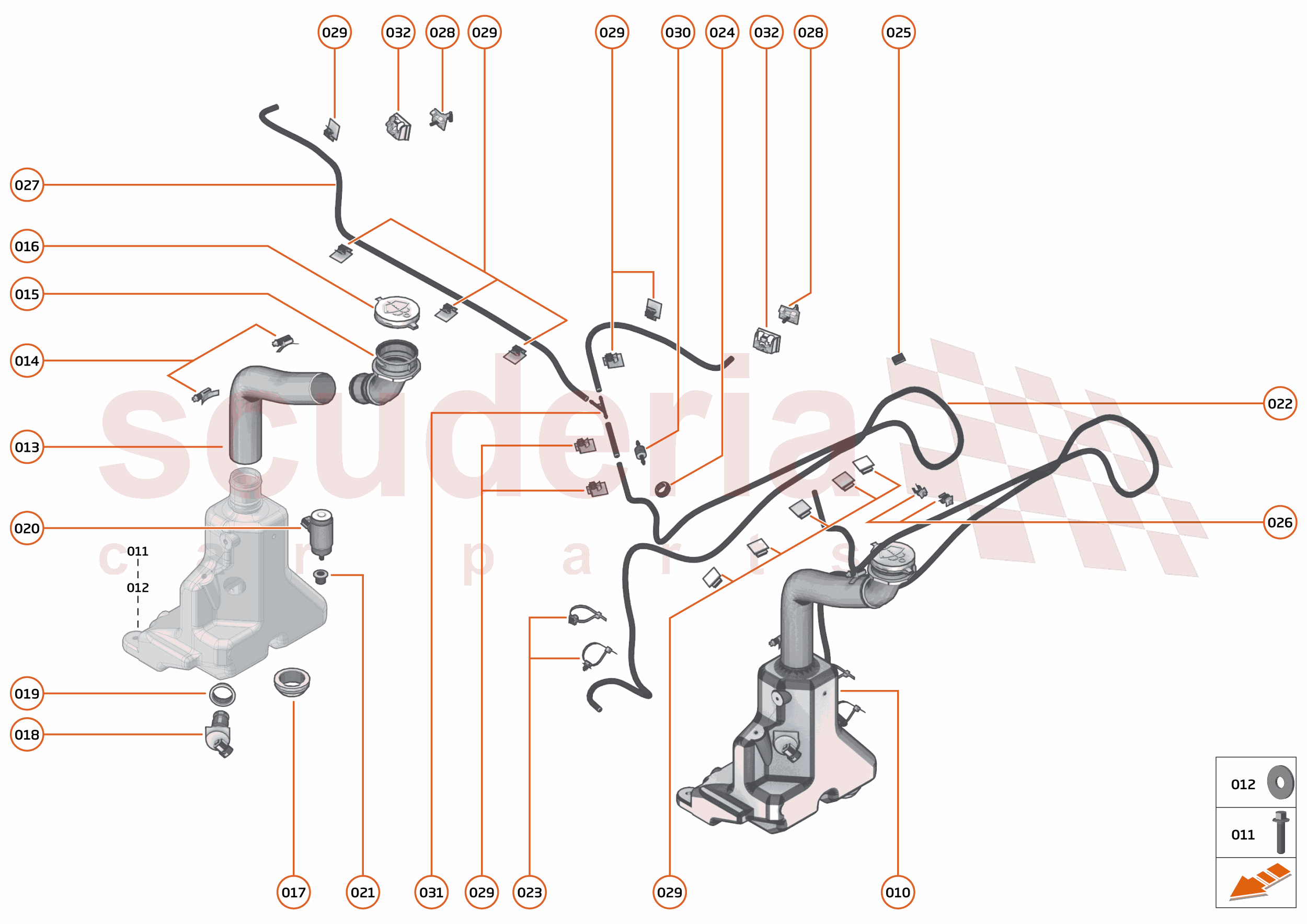 13 - WIPERS & WASHER SYSTEM - 13.1 - WASHER SYSTEM of McLaren McLaren McLaren 765LT