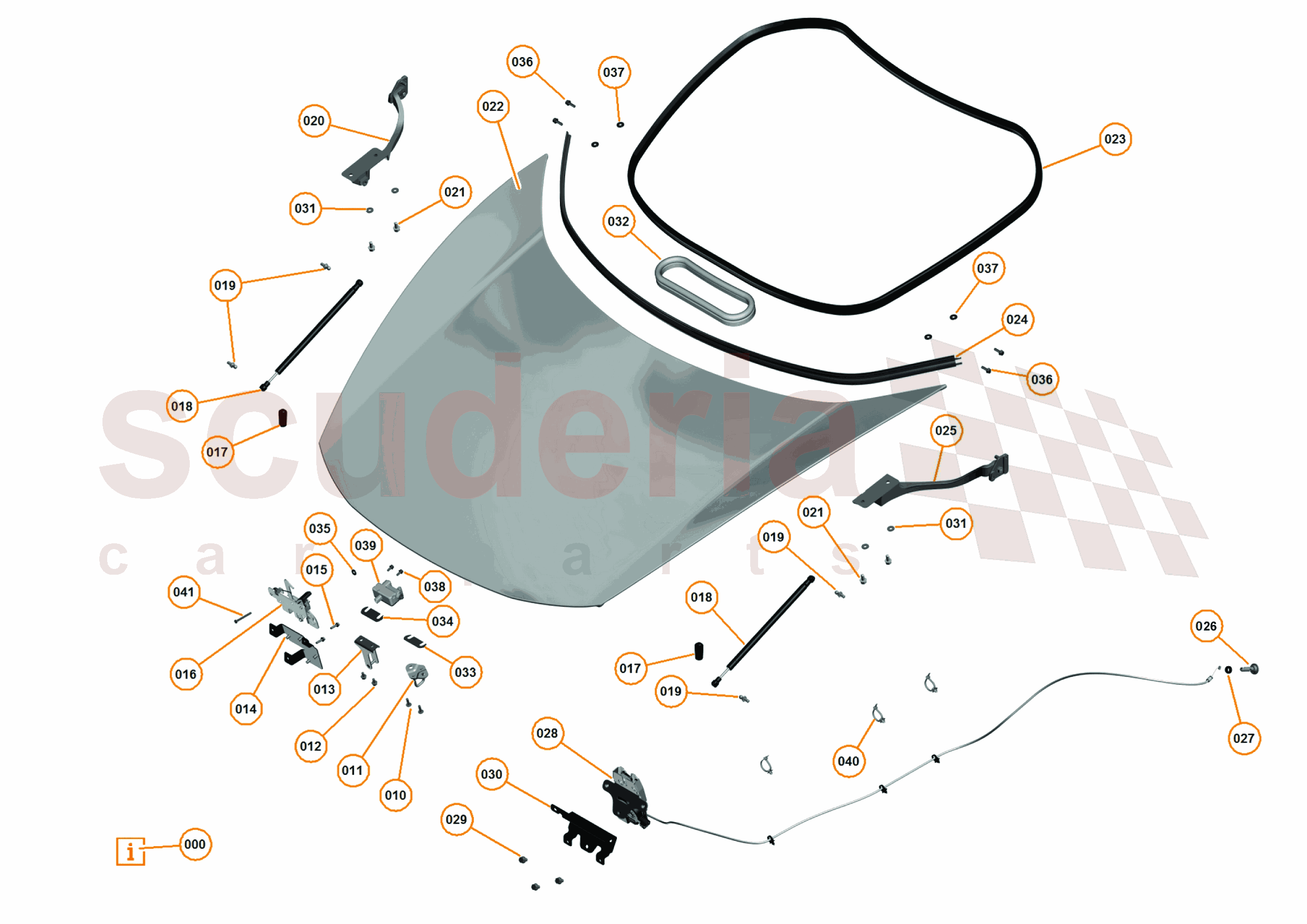 3 - A3 -CLOSURES - 3.1 - 01 - BONNET of McLaren McLaren McLaren 650S Spider