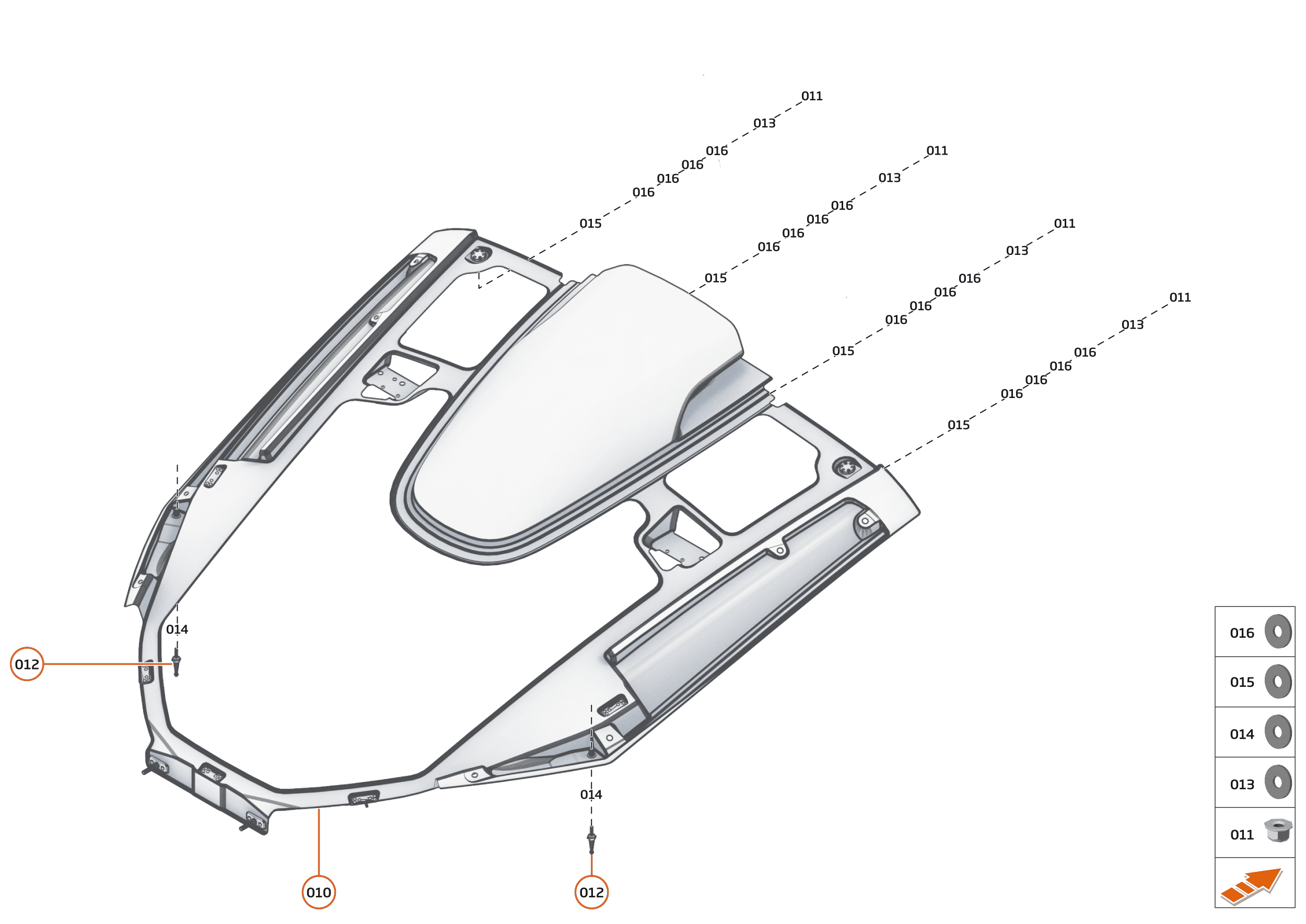 7 - CLOSURES - 7.4 - TAILGATE / ENGINE COVER STRUCTURE of McLaren McLaren Ultimate Series McLaren Senna