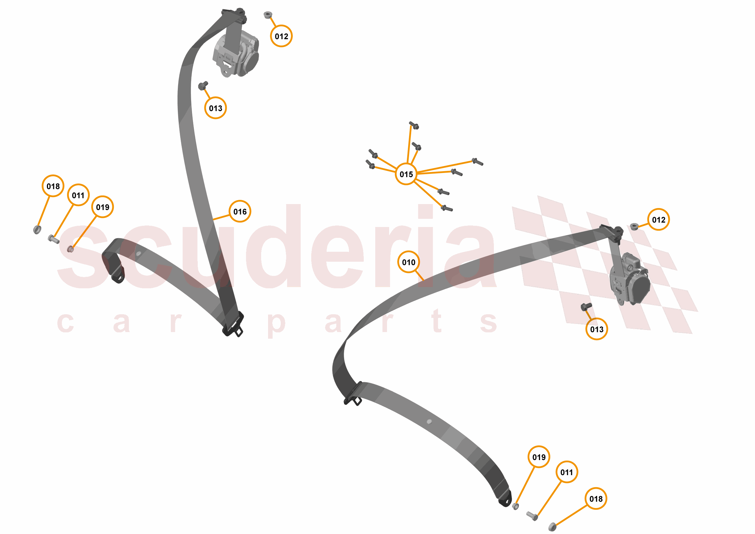 50 - INTERIOR RESTRAINTS - 50.3 - SEATBELTS of McLaren McLaren McLaren 720S Coupe