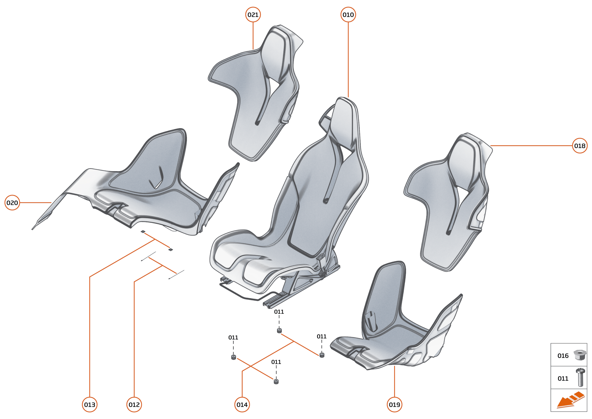 44 - INTERIOR SYSTEMS - 44.3 - SEAT ASSY of McLaren McLaren Ultimate Series McLaren Speedtail