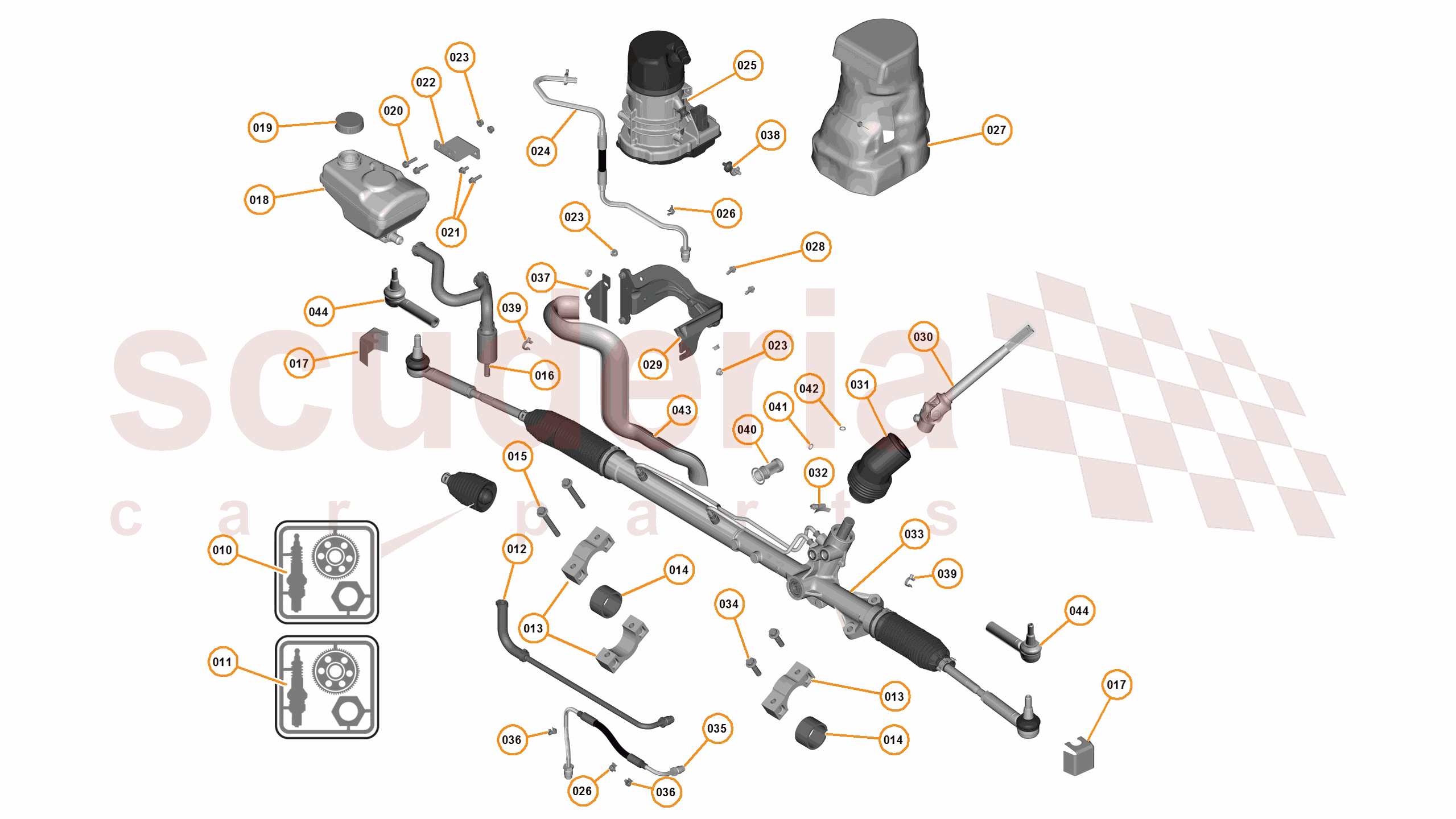 12 - D1 - STEERING SYSTEM - 12.1 - 01 - STEERING SYSTEM of McLaren McLaren McLaren 625C Spider