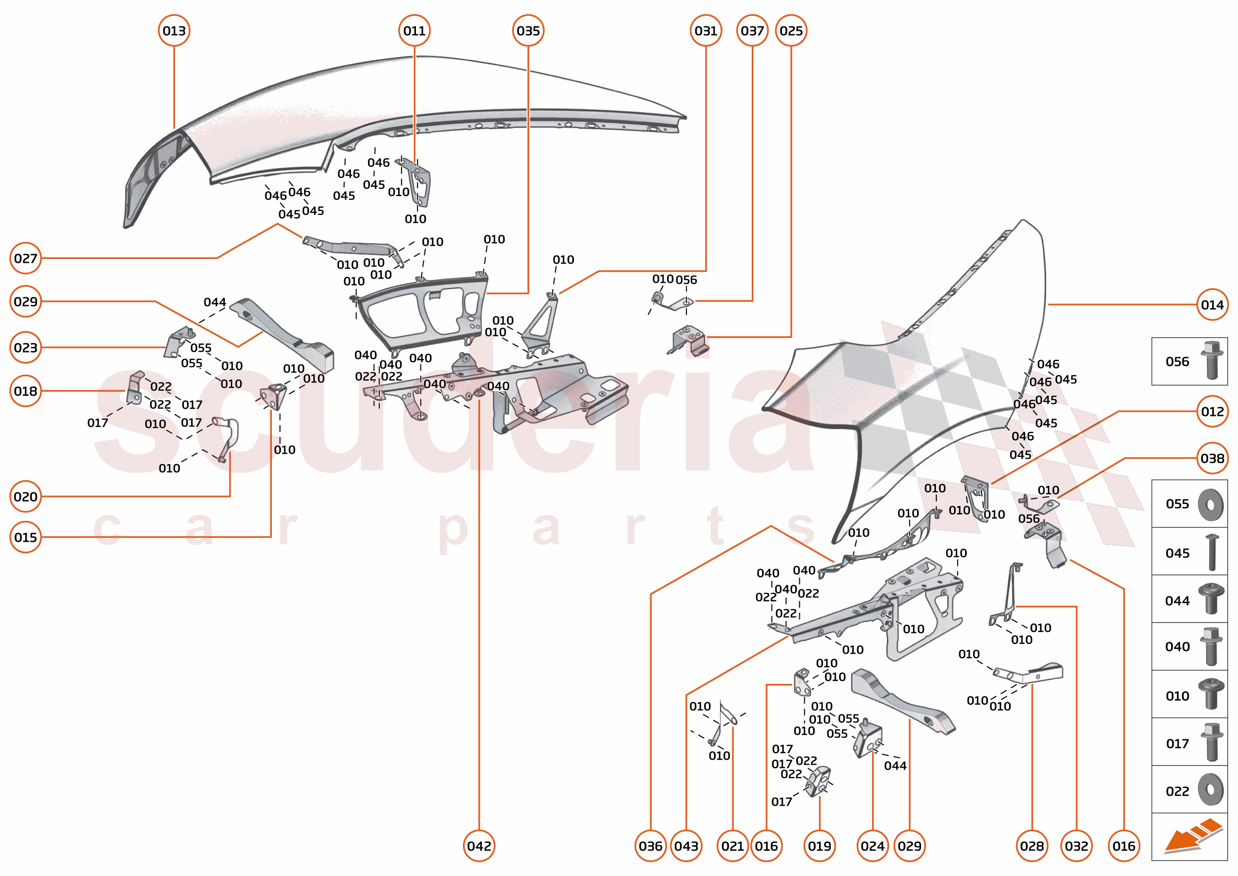 6 - PANELS - 6.1 - FRONT PANELS of McLaren McLaren McLaren 750S Coupe