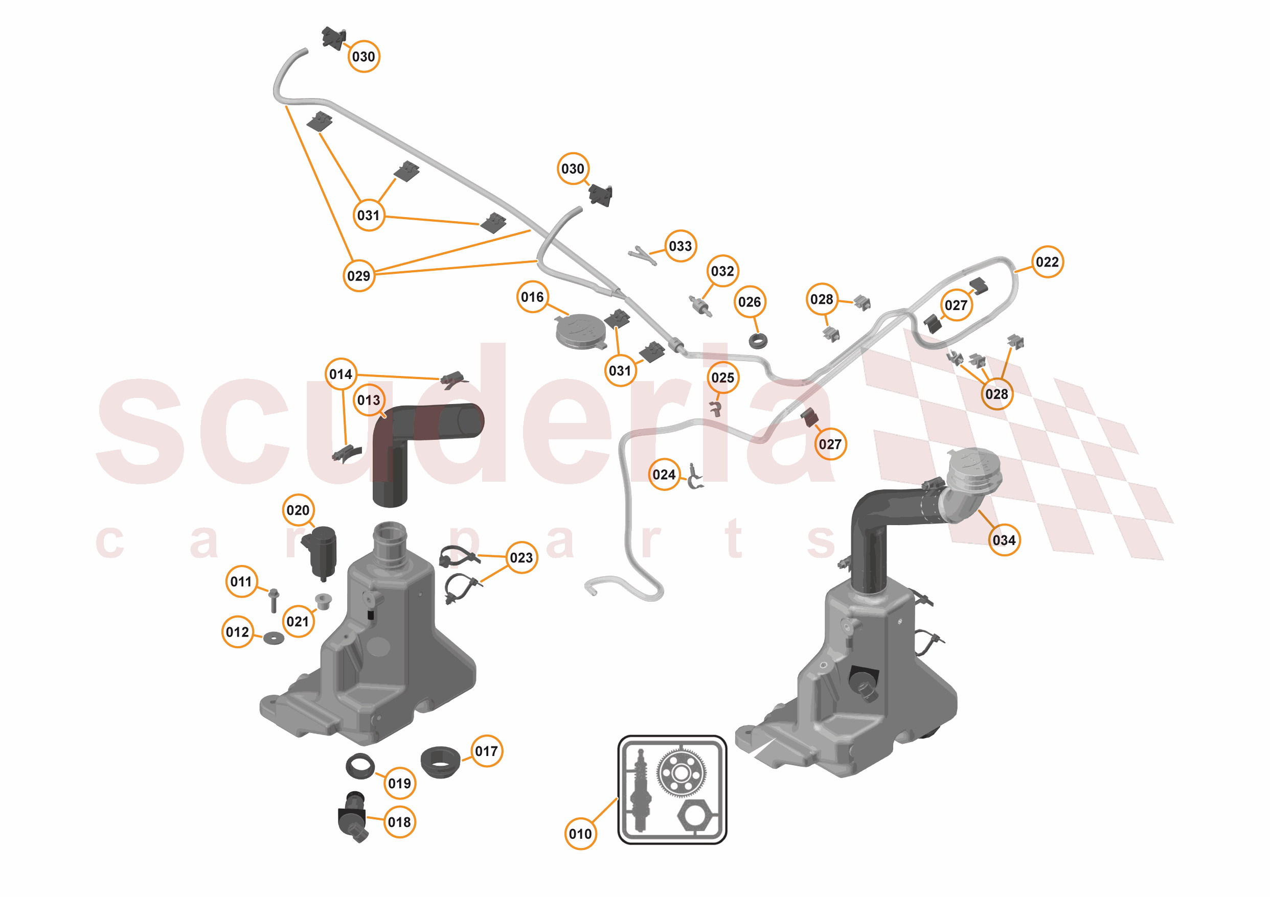 12 - WIPERS & WASHER SYSTEM - 12.1 - WASHER SYSTEM of McLaren McLaren McLaren 570S Spider
