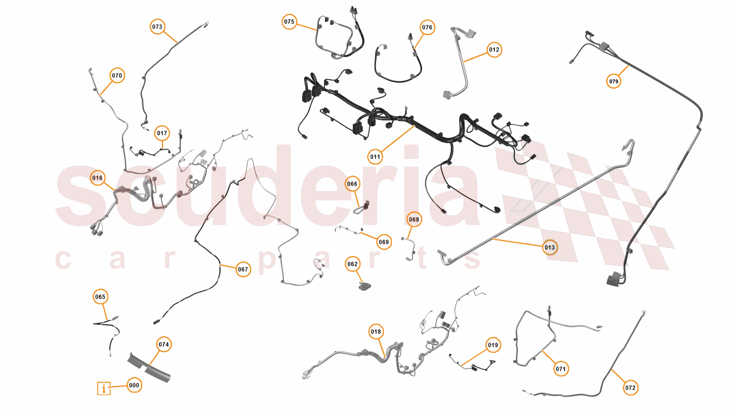23 - M1 - ELECTRICAL DISTRIBUTION - 23.3 - 01 - ELECTRICAL DISTRIBUTION - INTERIOR of McLaren McLaren McLaren 650S Coupe