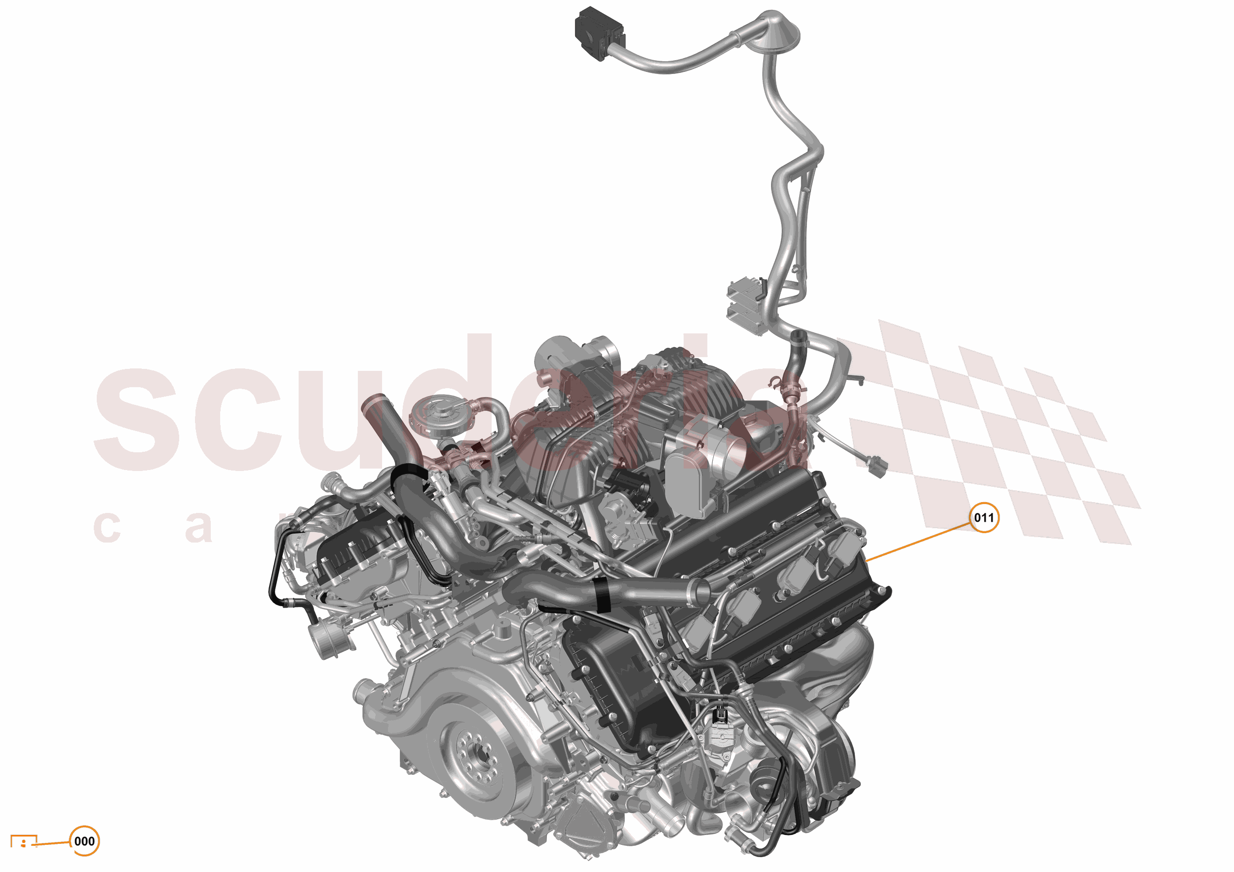 16 - F1 - POWER UNIT - 16.17 - 01 - POWER UNIT - COMPLETE ENGINE ASSEMBLY of McLaren McLaren McLaren 675LT Coupe