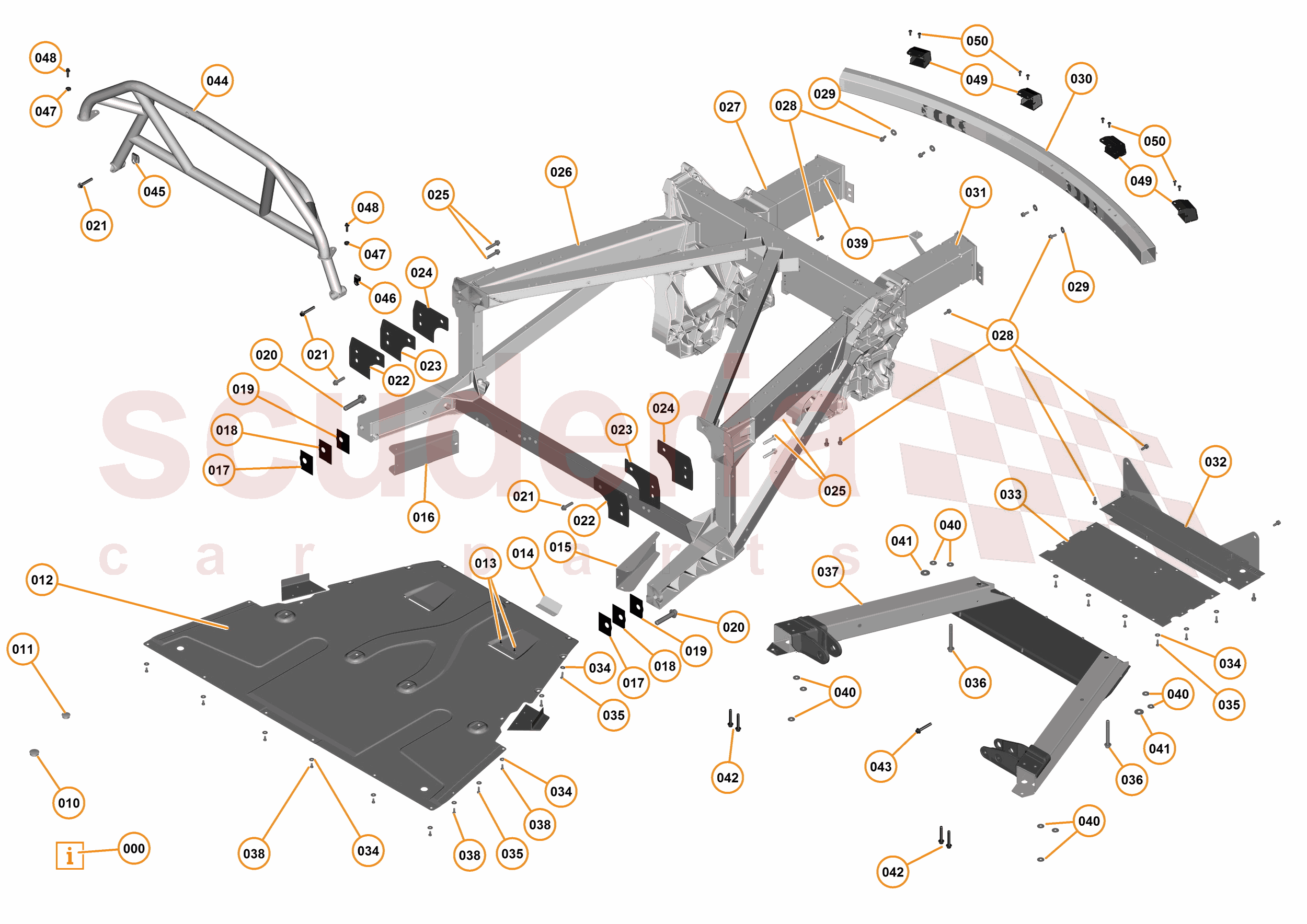 1 - A1 - BODY STRUCTURES - 1.3 - 03 - REAR FRAME ASSEMBLY of McLaren McLaren McLaren 675LT Coupe