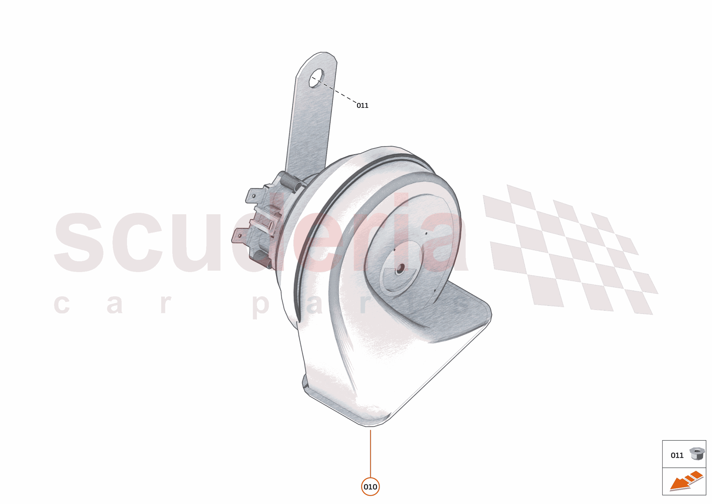 41 - ELECTRICAL HARDWARE - 41.2 - HORN of McLaren McLaren Ultimate Series McLaren Speedtail