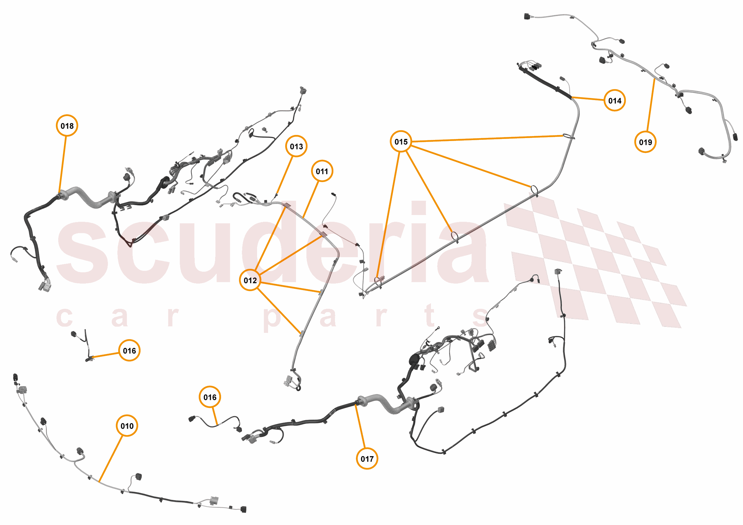 45 - WIRING HARNESS - 45.3 - NON-BODY WIRING HARNESS of McLaren McLaren McLaren 720S Coupe