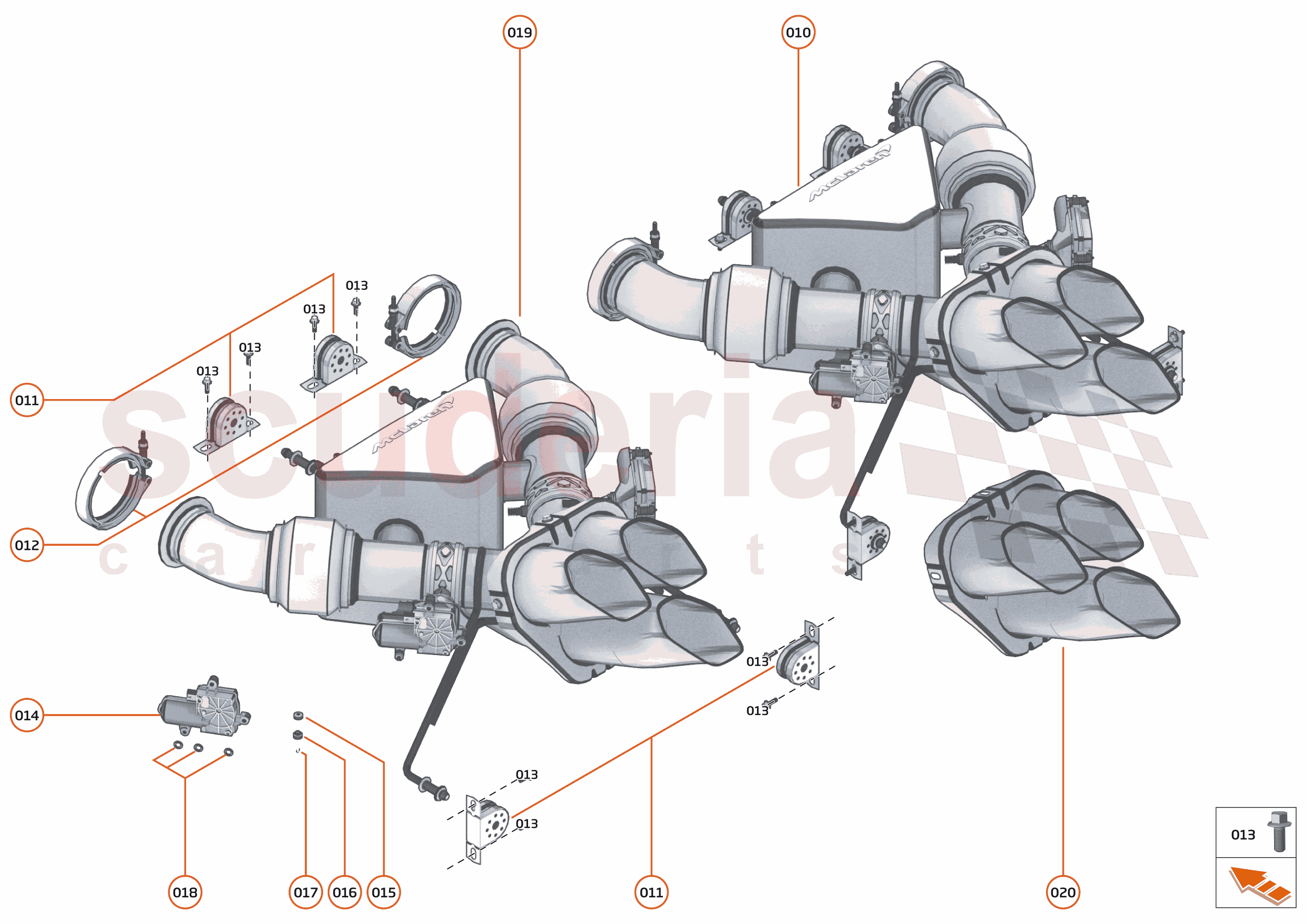 29 - EXHAUST - 29.2 - MUFFLER AND TAIL PIPES of McLaren McLaren Ultimate Series McLaren Senna