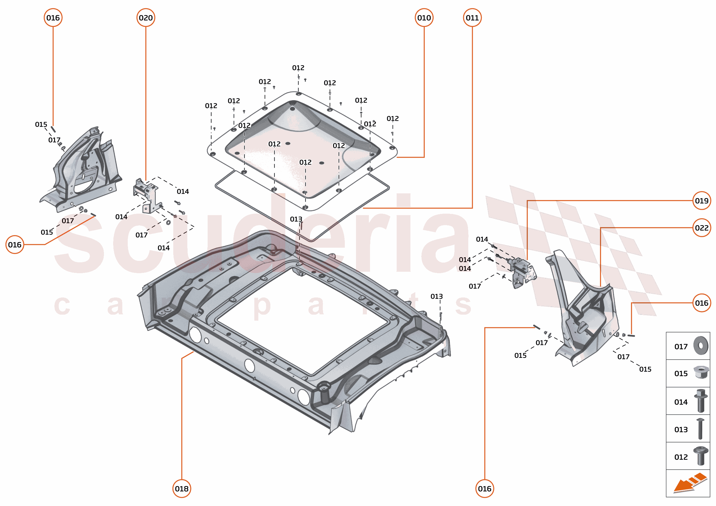 5 - UPPER STRUCTURES - 5.1 - REAR UPPER STRUCTURE of McLaren McLaren McLaren 720S Spider