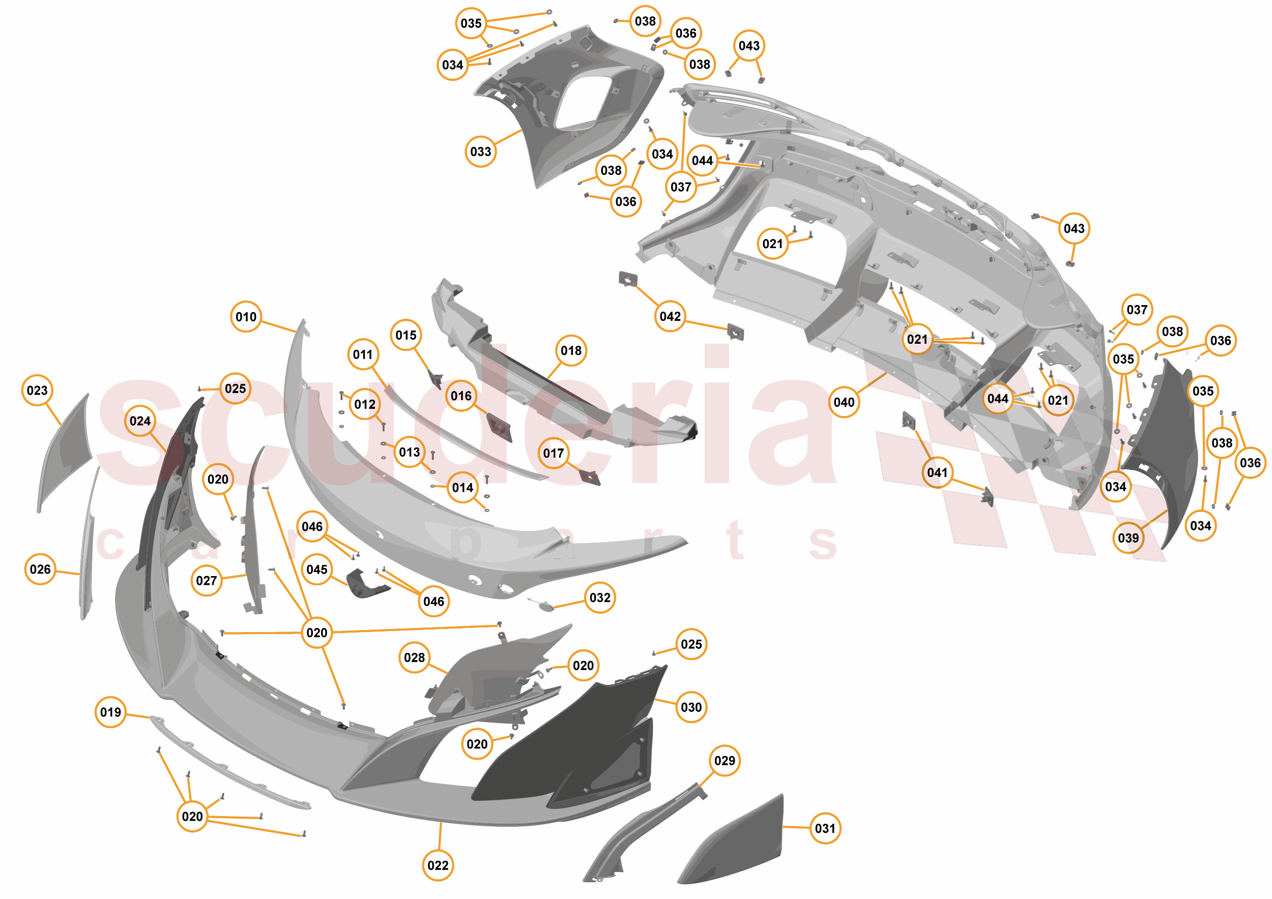 2 - A2 - EXTERIOR TRIM, LIGHTING, AND WIPERS - 2.1 - 01 - BUMPERS of McLaren McLaren McLaren 675LT Spider
