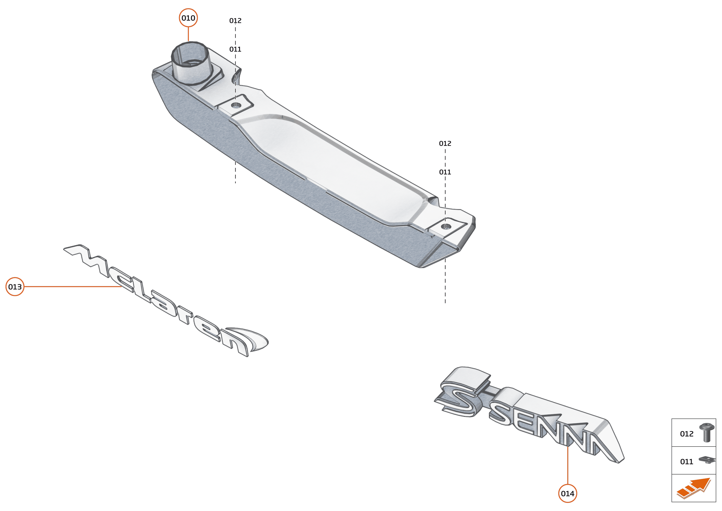 11 - EXTERIOR ORNAMENTATION - 11.6 - REAR TRIM of McLaren McLaren Ultimate Series McLaren Senna