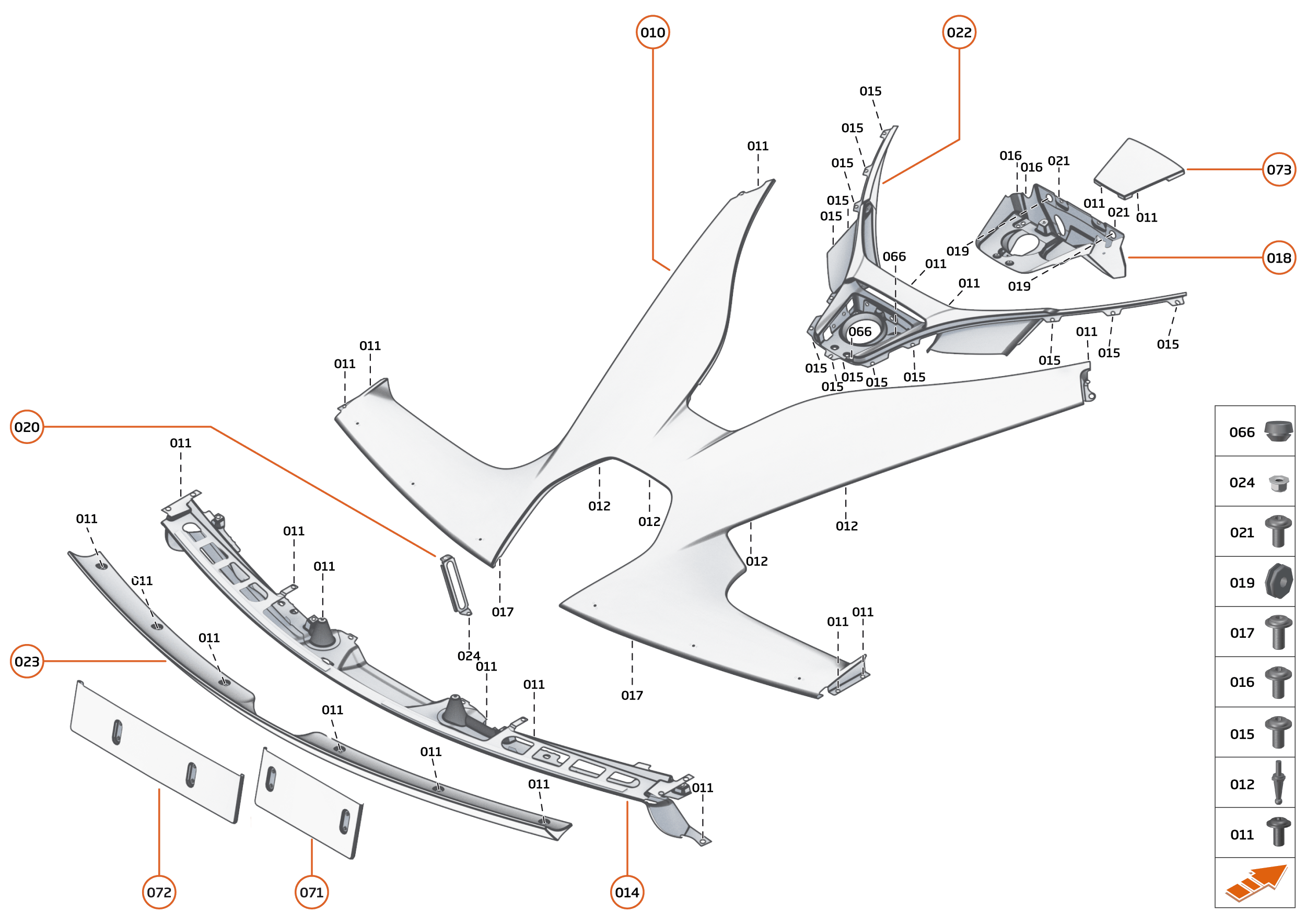 6 - PANELS - 6.7 - REAR PANELS - CENTRE of McLaren McLaren Ultimate Series McLaren Senna GTR
