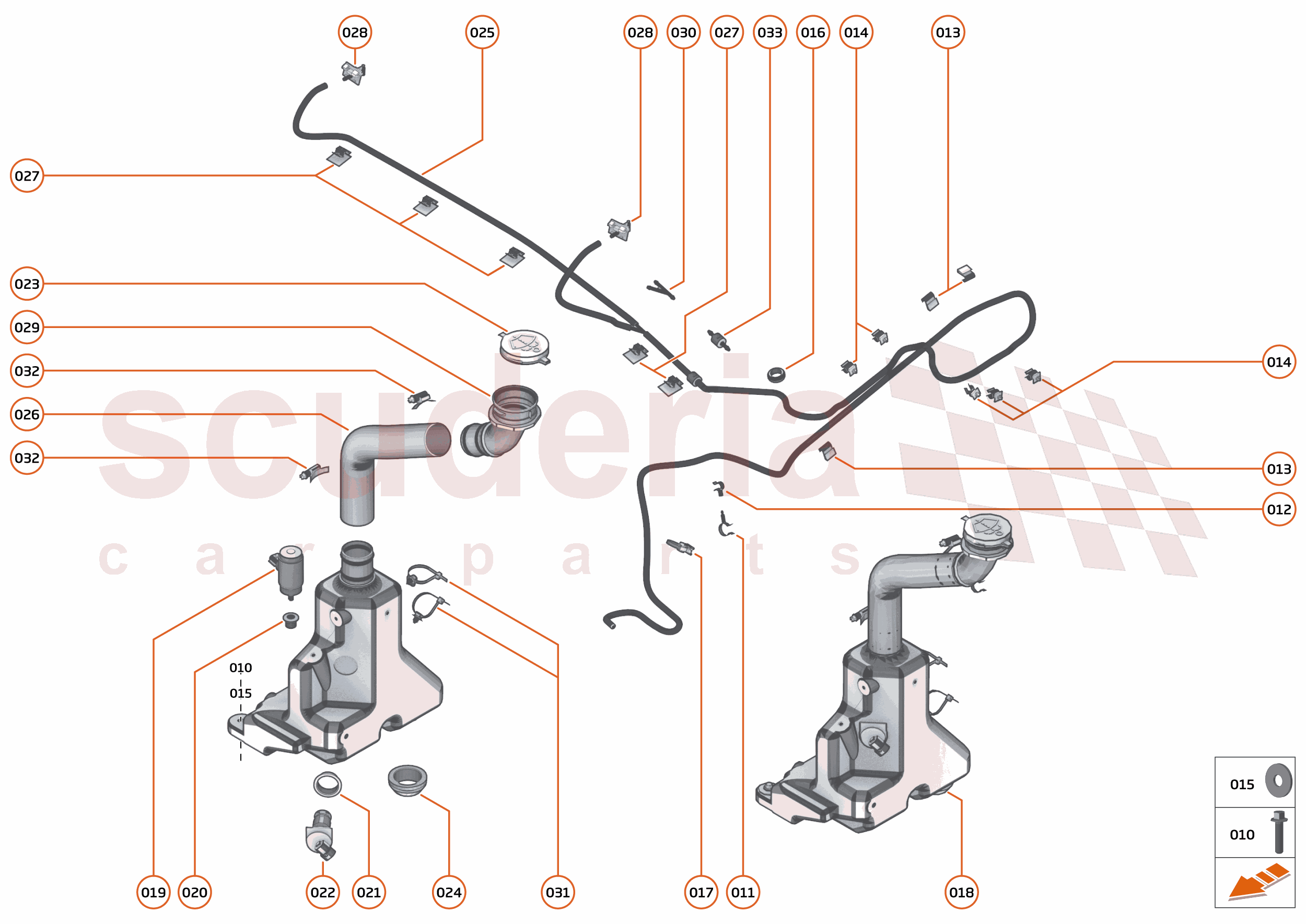 13 - WIPERS & WASHER SYSTEM - 13.1 - WASHER SYSTEM of McLaren McLaren McLaren 600LT Spider