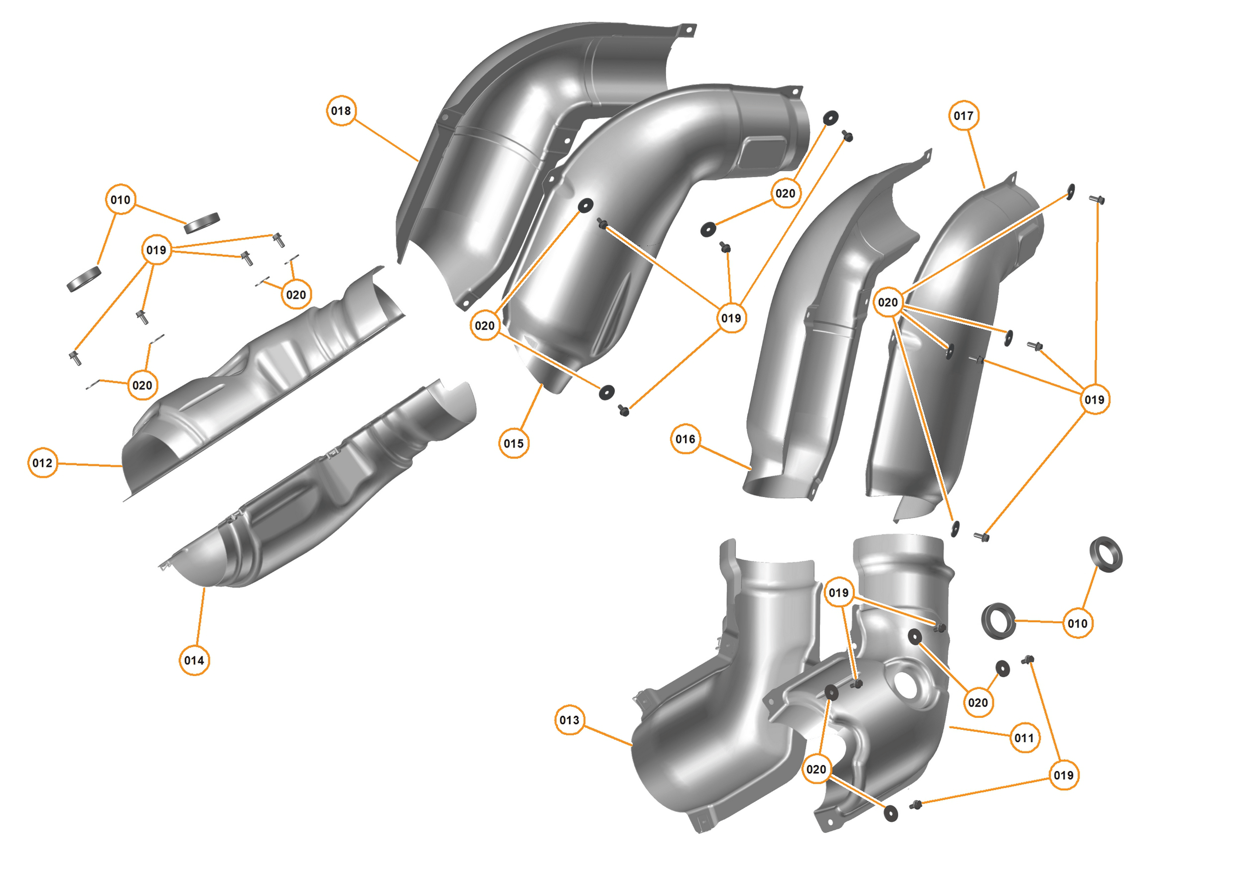 31 - HEAT INSULATION - 31.1 - HEATSHIELDS - POWERTRAIN MOUNTED of McLaren McLaren Ultimate Series McLaren P1 Coupe