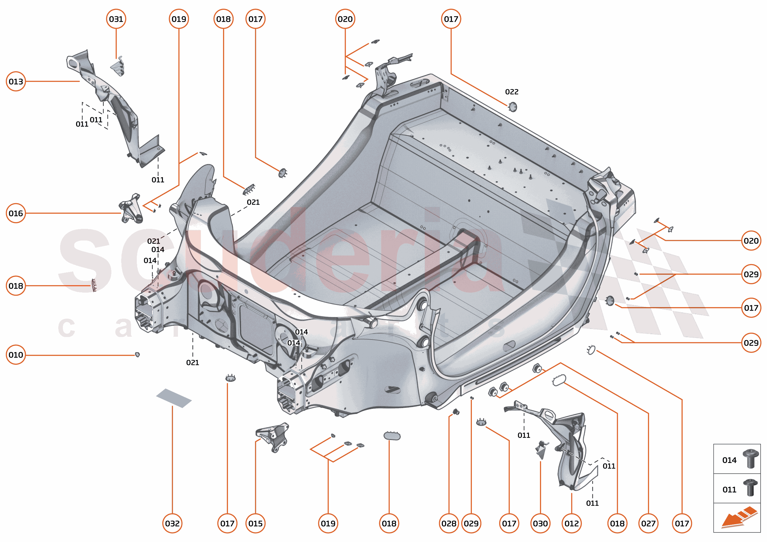 2 - MID STRUCTURES - 2.1 - MONOCOQUE of McLaren McLaren McLaren 765LT Spider