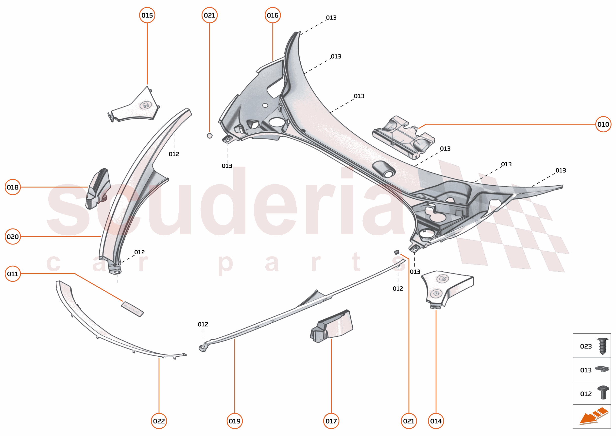 11 - EXTERIOR ORNAMENTATION - 11.2 - FRONT TRIM of McLaren McLaren McLaren GT