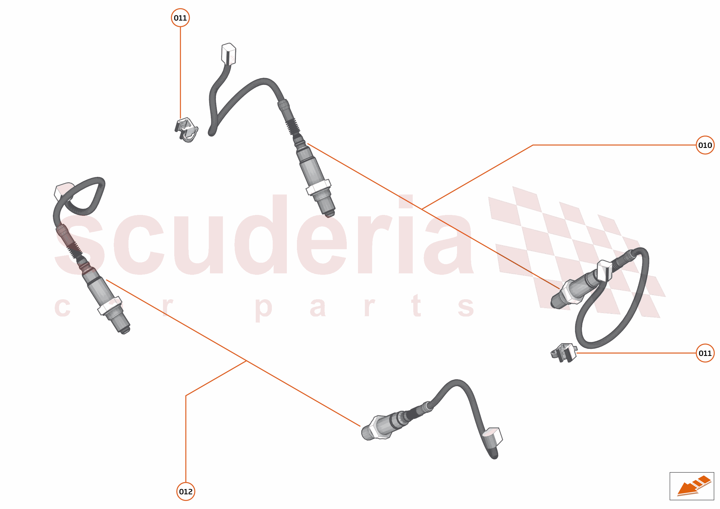40 - EXHAUST - 40.3 - LAMBDA SENSORS of McLaren McLaren McLaren 620R