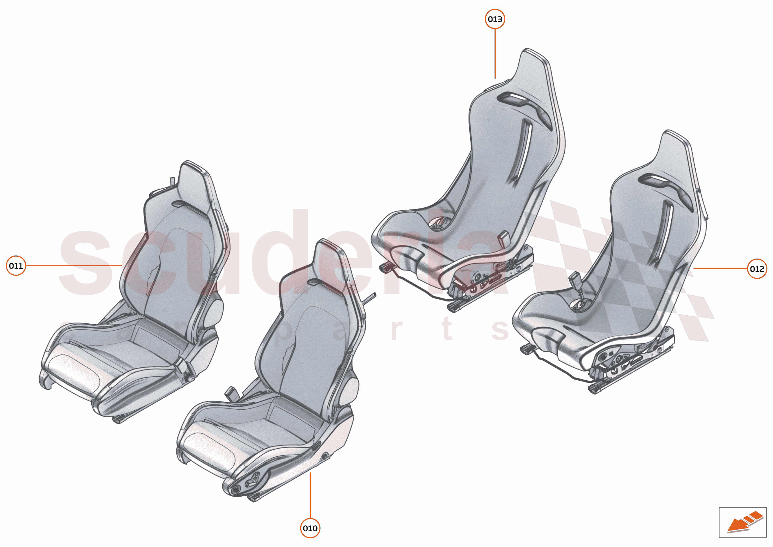 41 - INTERIOR SYSTEMS - 41.7 - SEAT COMPONENTS & HARDWARE of McLaren McLaren McLaren Artura