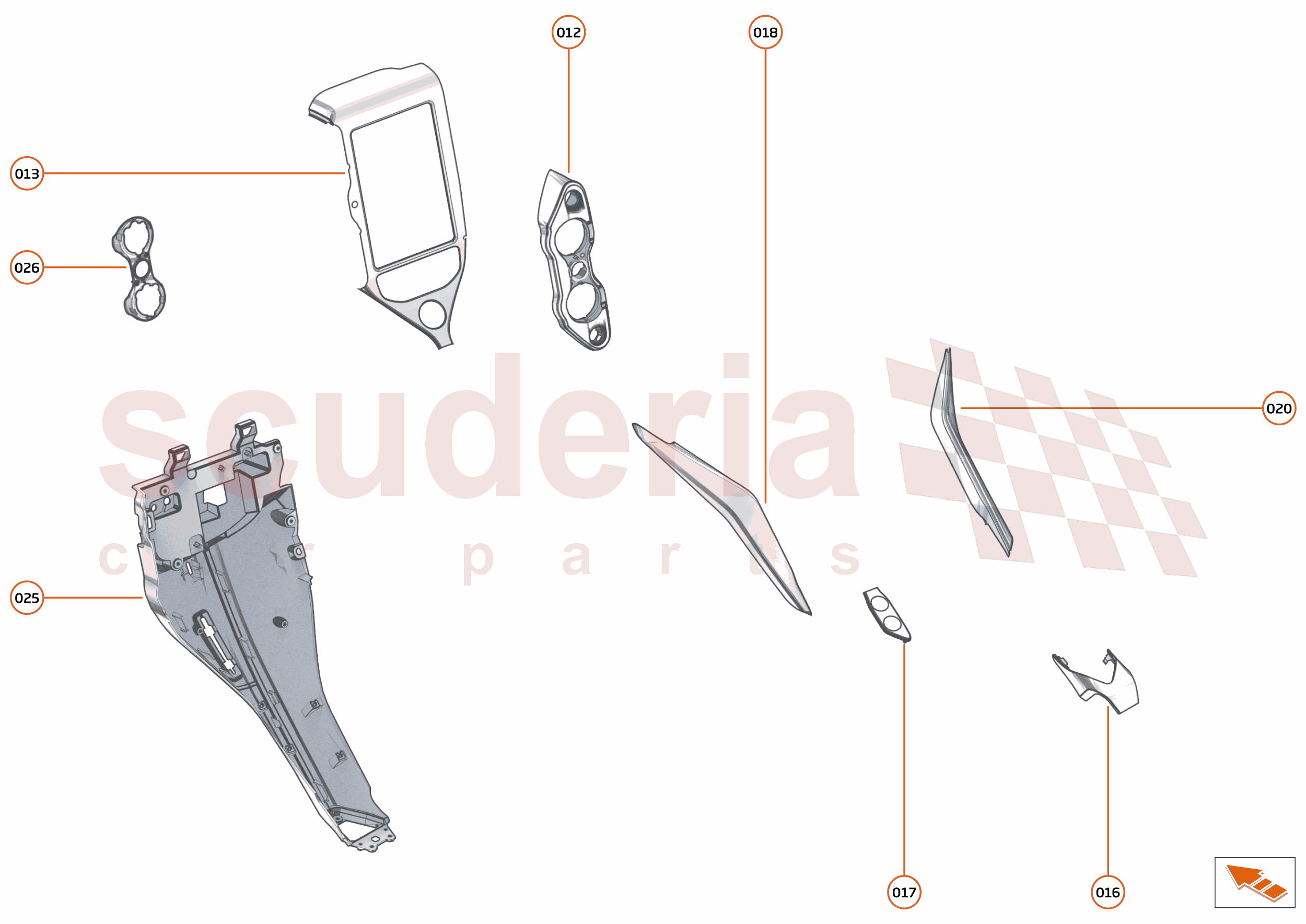 48 - INTERIOR SYSTEMS - 48.2 - FACIA CONSOLE of McLaren McLaren McLaren 765LT