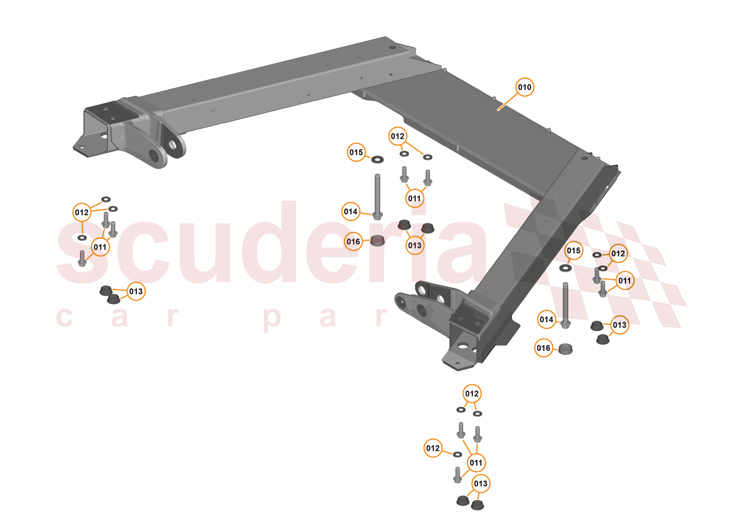 3 - REAR STRUCTURES - 3.3 - ENGINE CRADLE of McLaren McLaren McLaren 540C Coupe