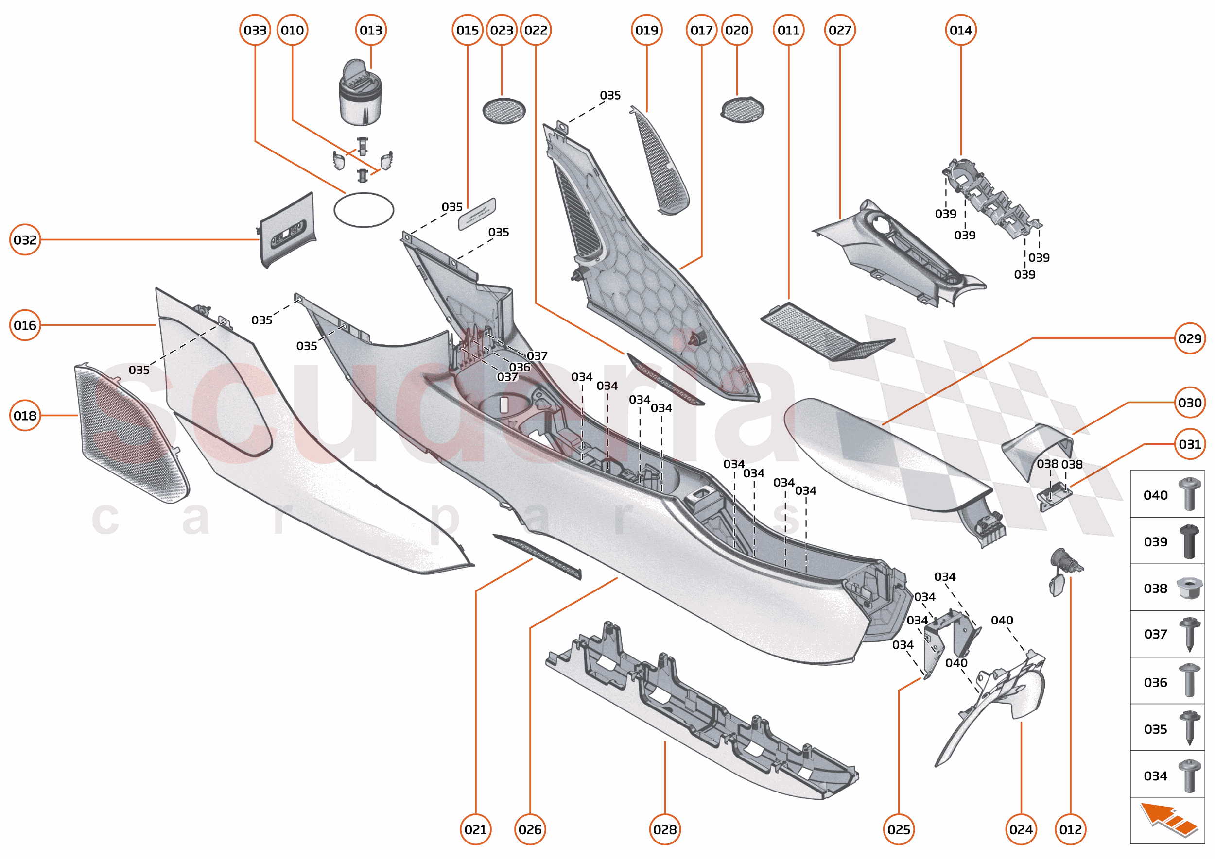 41 - INTERIOR SYSTEMS - 41.4 - ASSY TUNNEL CONSOLE of McLaren McLaren McLaren Artura