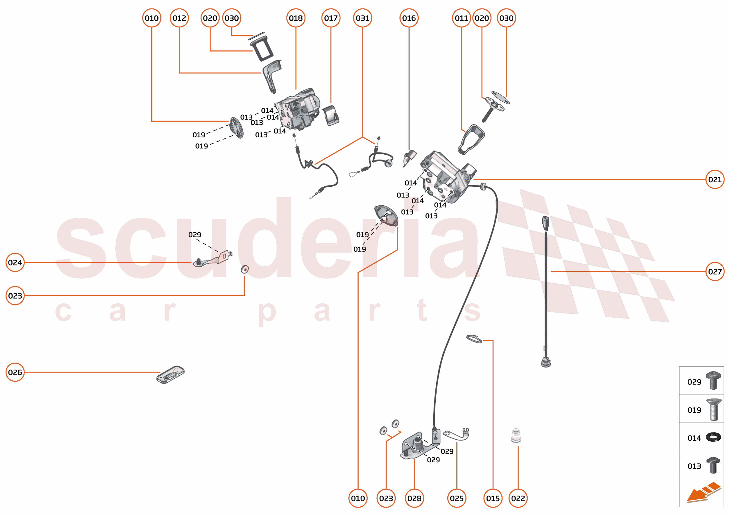 7 - CLOSURES - 7.7 - DOOR LATCH of McLaren McLaren McLaren 750S Coupe
