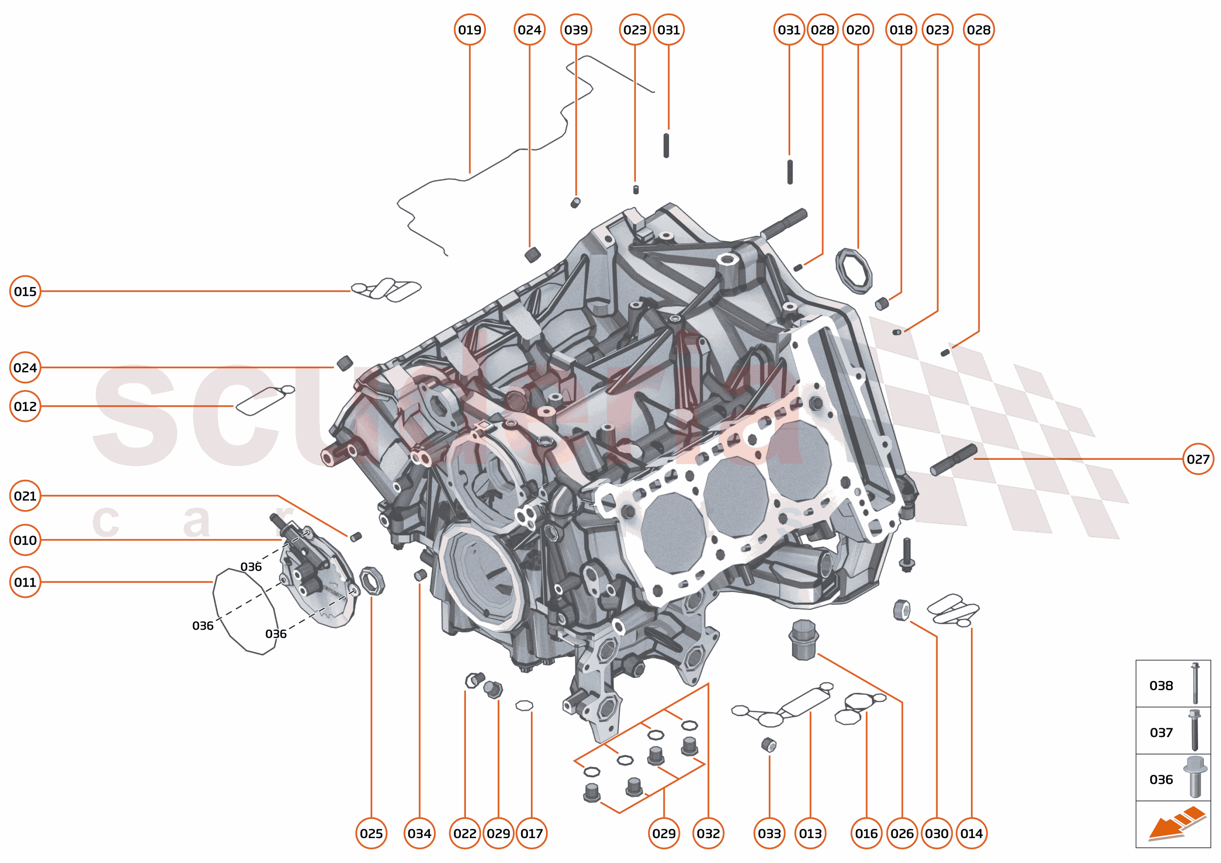 23 - ENGINE - 23.11 - SYSTEM - CYLINDER BLOCK of McLaren McLaren McLaren Artura