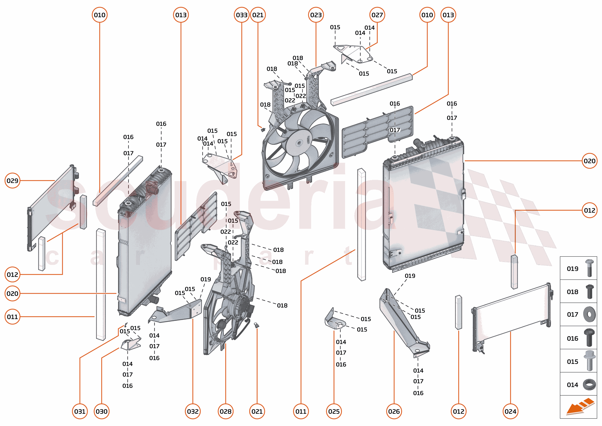30 - COOLING - HIGH TEMP - 30.2 - HIGH TEMP MAIN RADIATORS & FANS of McLaren McLaren McLaren 765LT