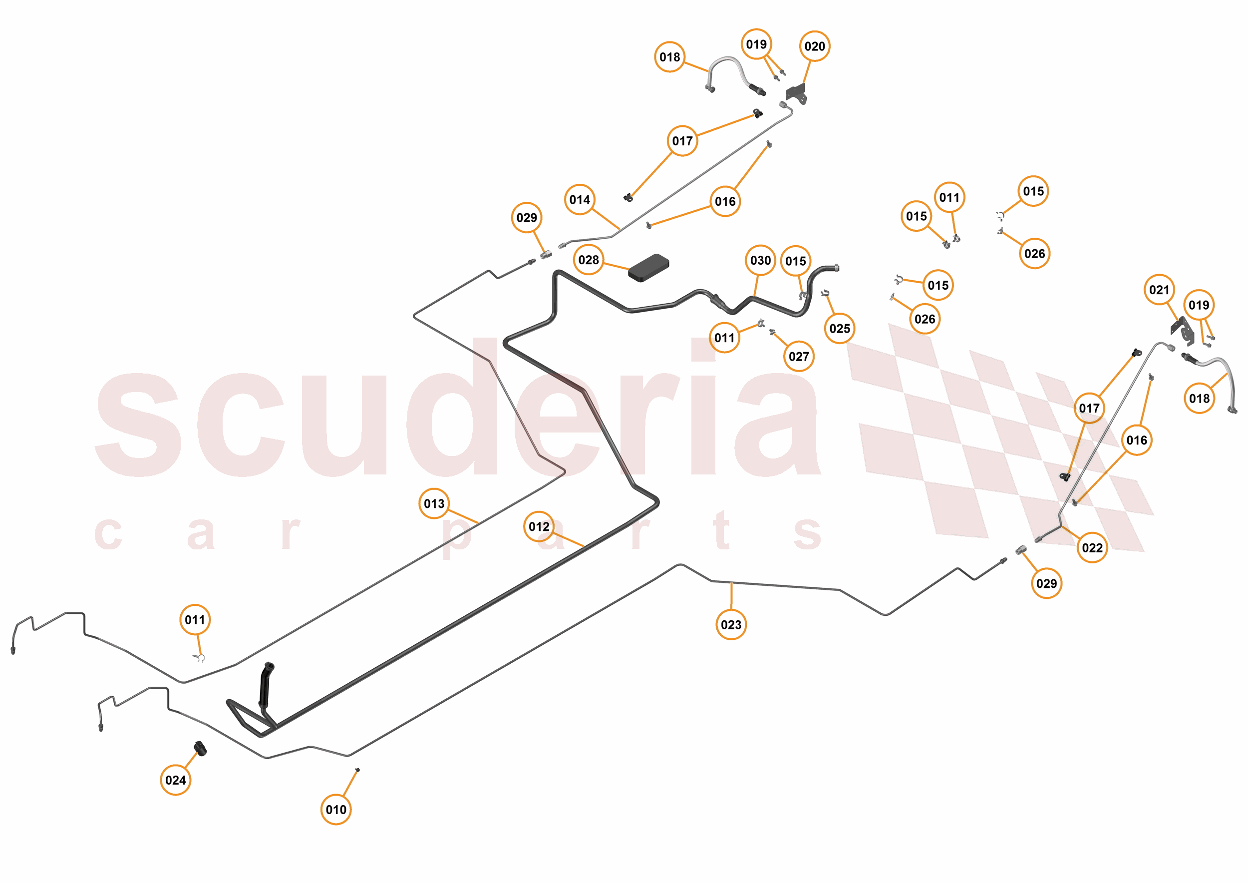 9 - C1 - BRAKE SYSTEM - 9.4 - 05 - REAR BRAKE PIPES of McLaren McLaren McLaren 675LT Spider