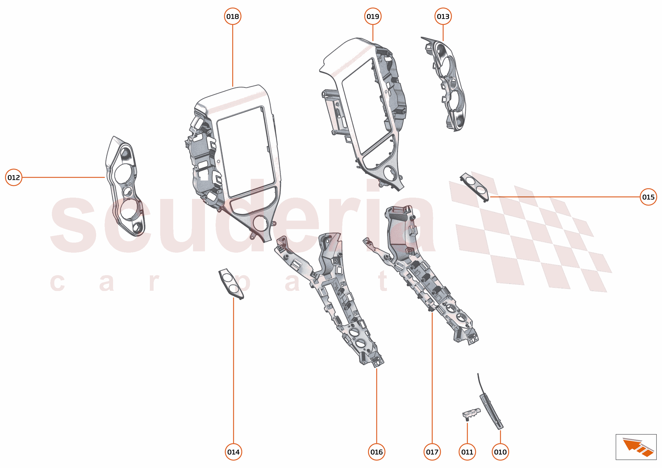 47 - INTERIOR SYSTEMS - 47.3 - ASSY FACIA CONSOLE of McLaren McLaren McLaren 720S Spider