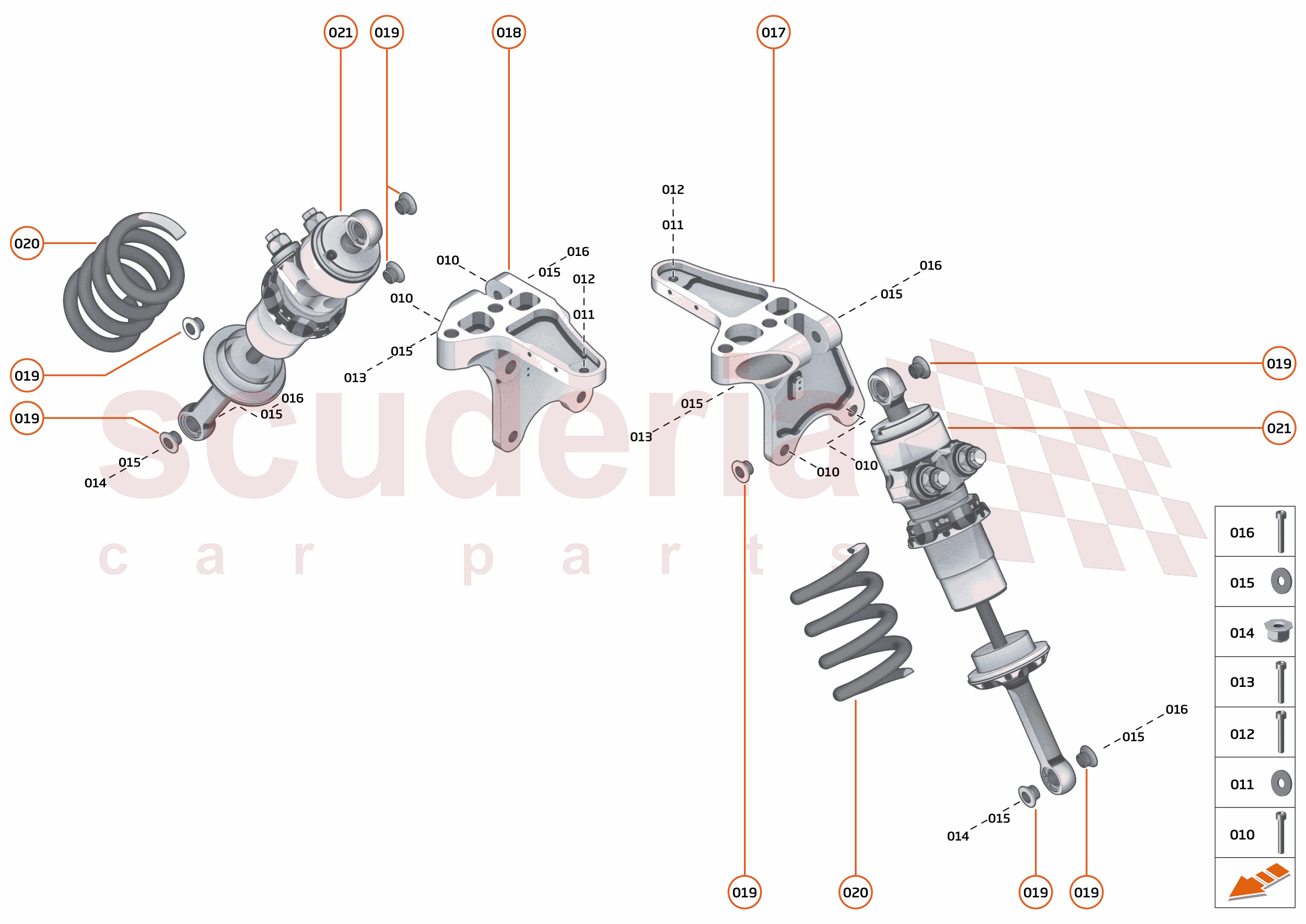 17 - SUSPENSION - 17.1 - DAMPER & ACTUATOR ASSEMBLIES FRONT of McLaren McLaren Ultimate Series McLaren Senna GTR