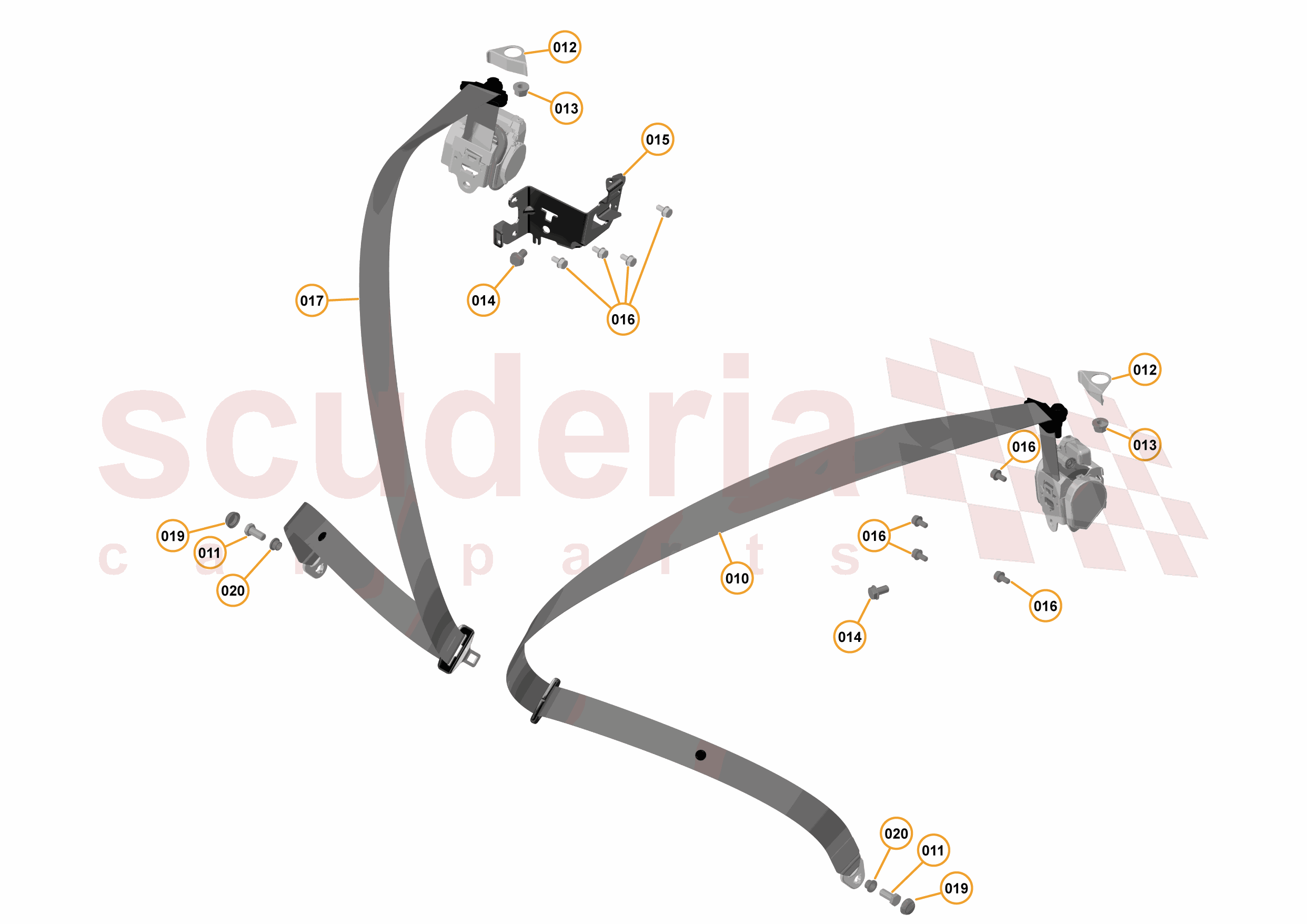 48 - INTERIOR RESTRAINTS - 48.3 - SEATBELTS of McLaren McLaren McLaren 540C Coupe