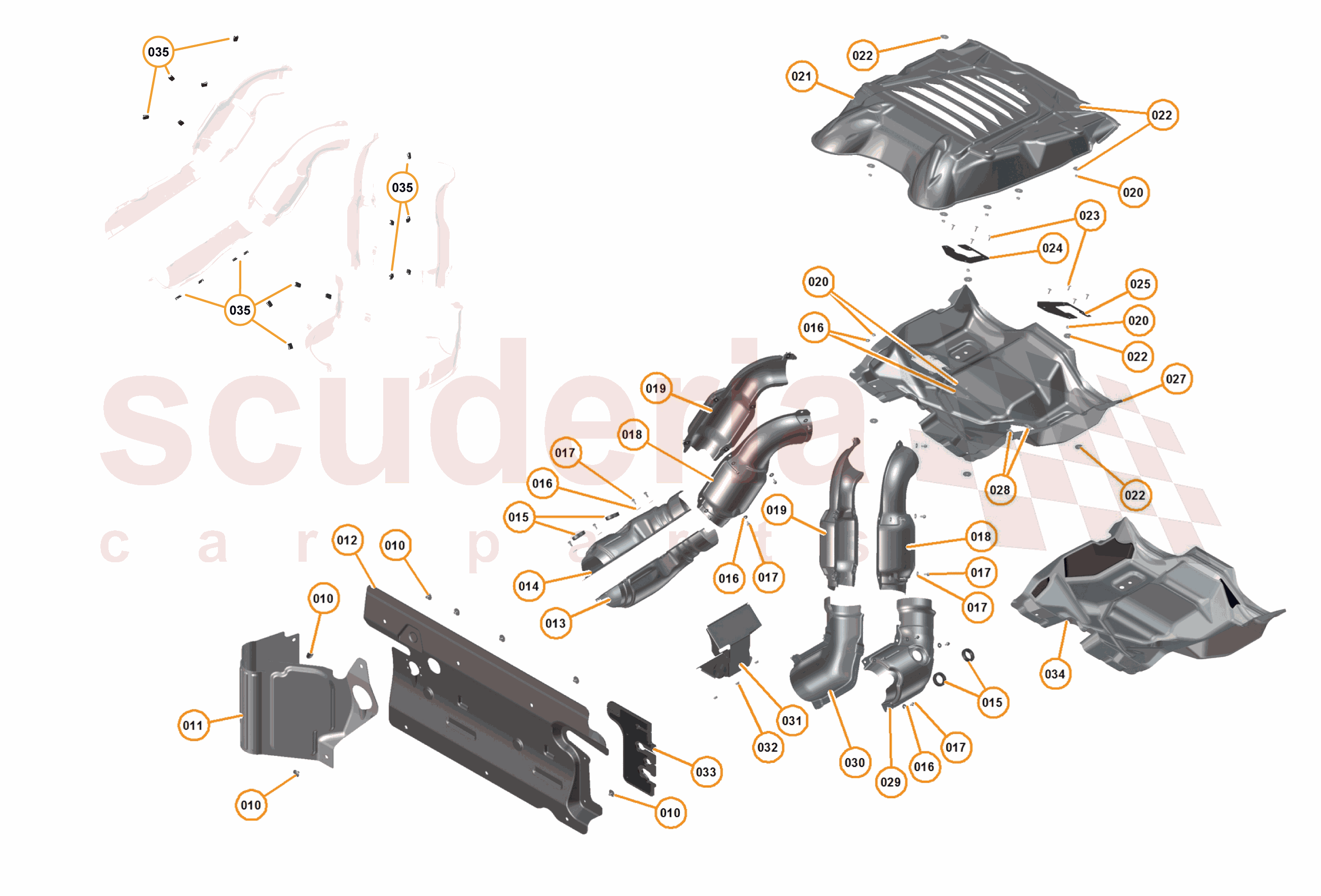 15 - E1 - HEAT INSULATION - 15.1 - 01 - HEAT INSULATION of McLaren McLaren McLaren 12C Coupe