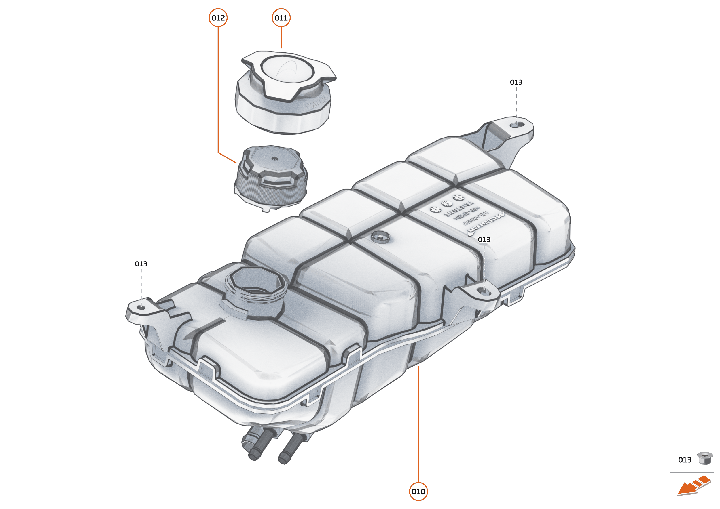 31 - COOLING SYSTEM - 31.3 - HEADER TANK of McLaren McLaren Ultimate Series McLaren Elva