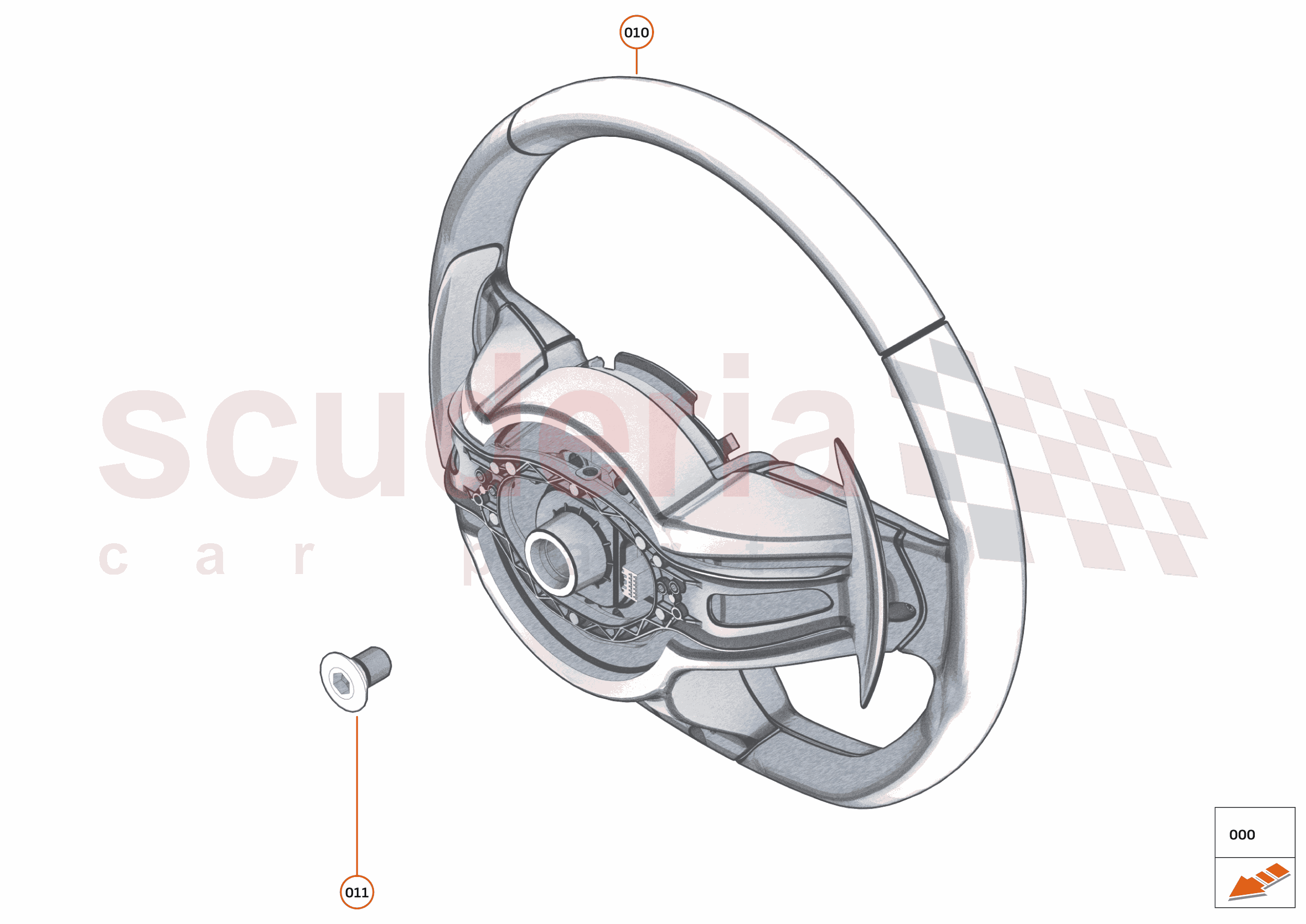 43 - INTERIOR RESTRAINTS - 43.5 - STEERING WHEEL of McLaren McLaren Ultimate Series McLaren Elva