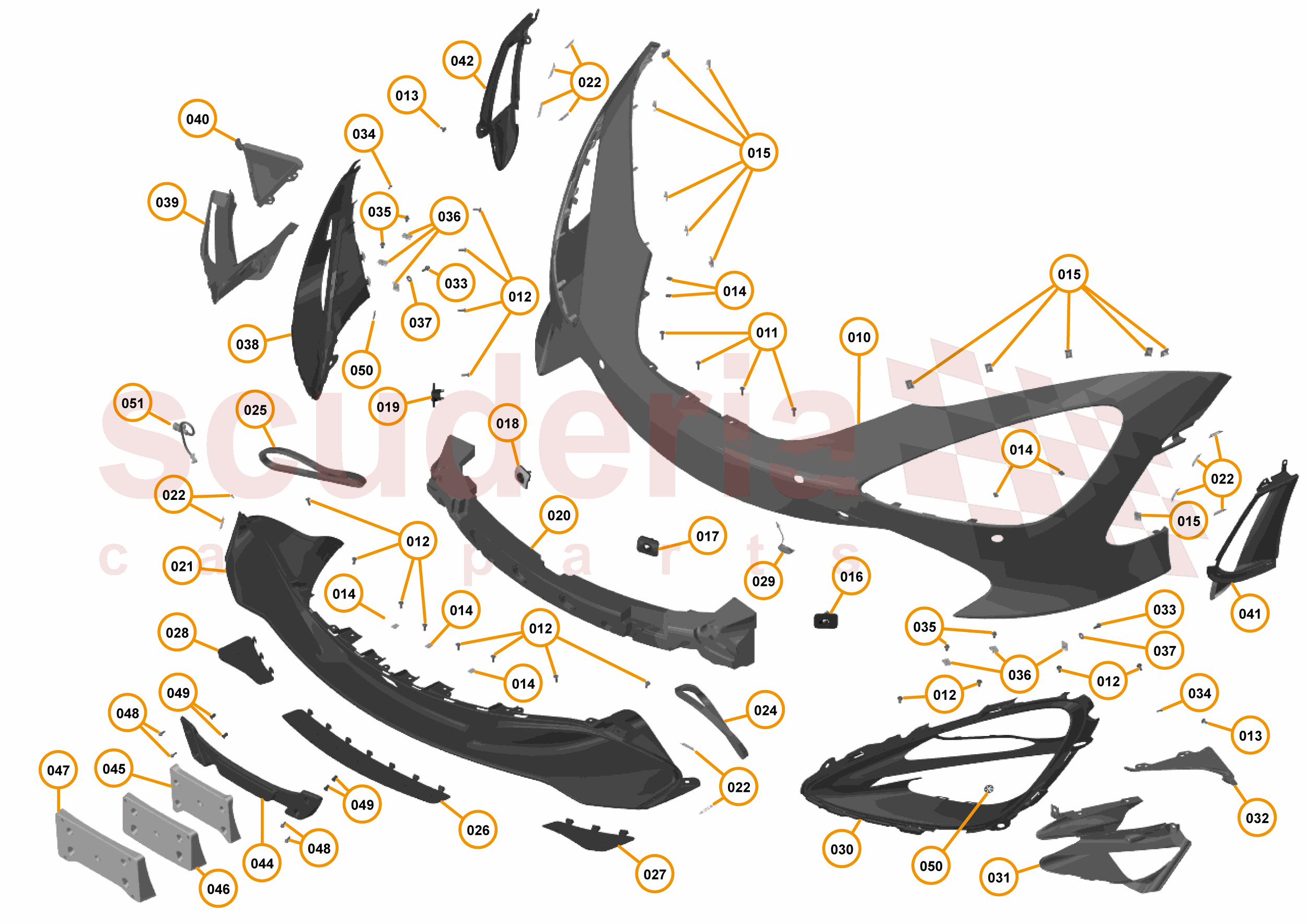 10 - EXTERIOR ORNAMENTATION - 10.1 - FRONT BUMPER - STANDARD OPTIONS of McLaren McLaren McLaren 720S Coupe