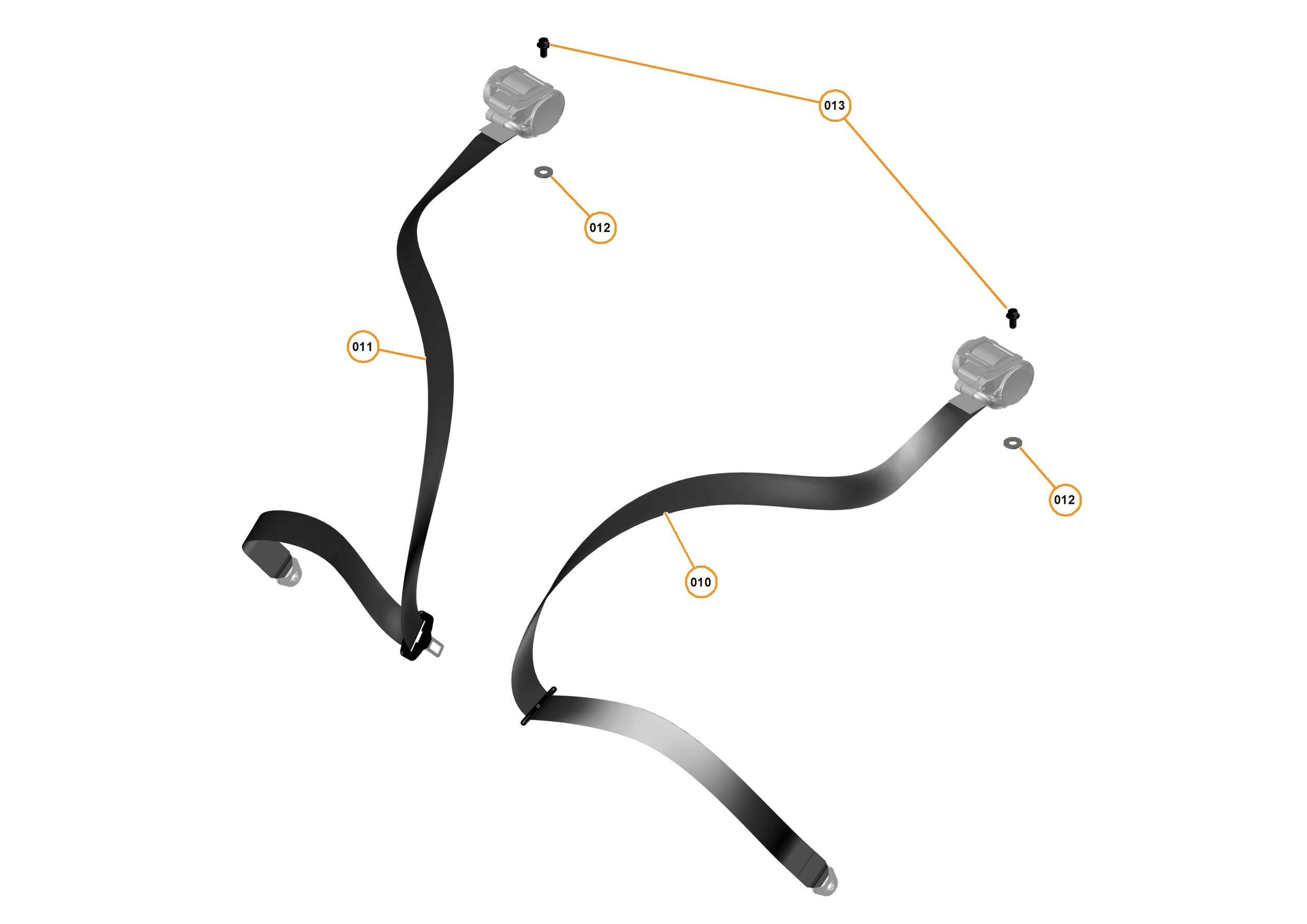 50 - INTERIOR RESTRAINTS - 50.3 - SEATBELTS of McLaren McLaren Ultimate Series McLaren P1 Coupe