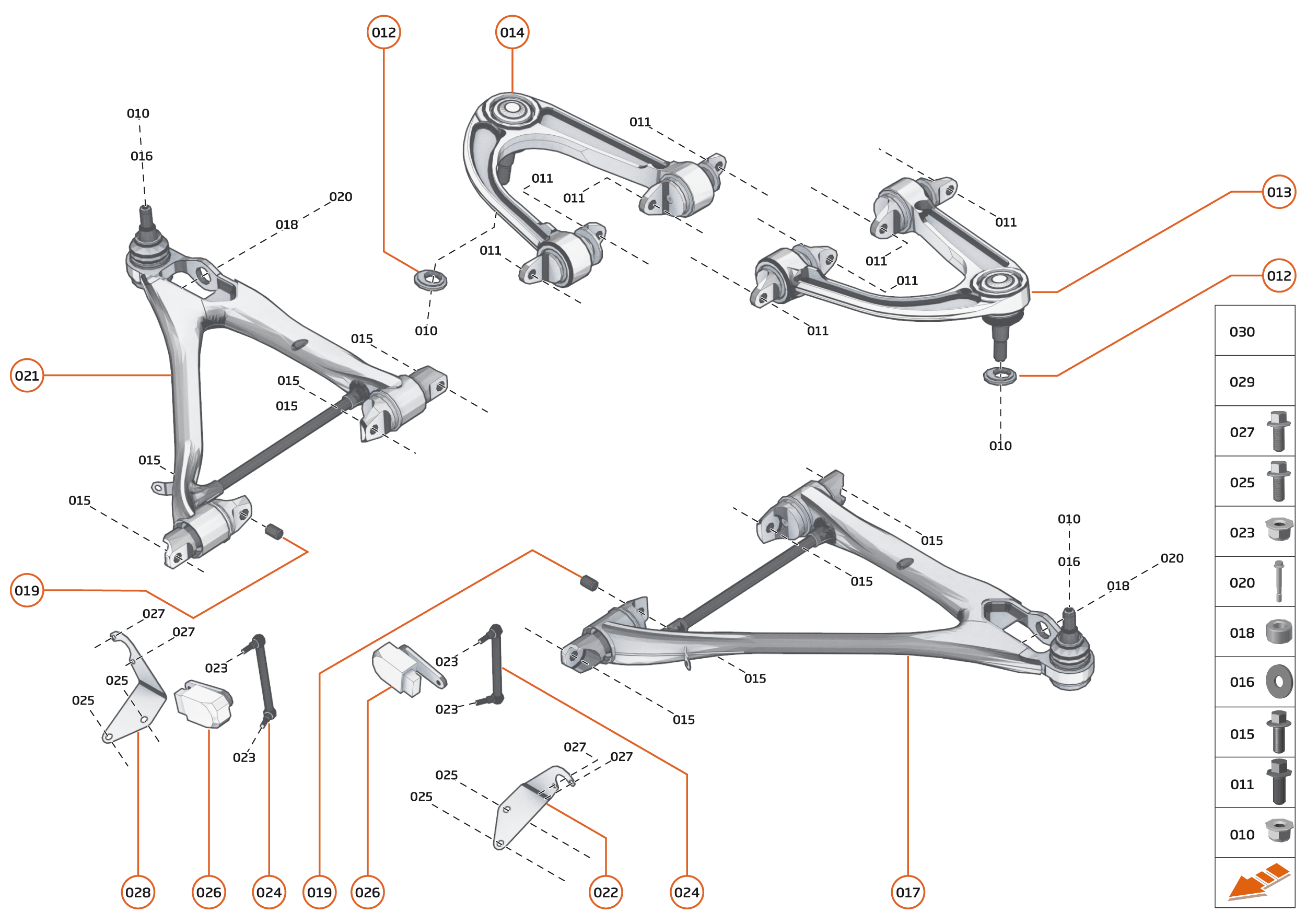 17 - SUSPENSION - 17.3 - TRANSVERSE LINKS FRONT of McLaren McLaren Ultimate Series McLaren Senna