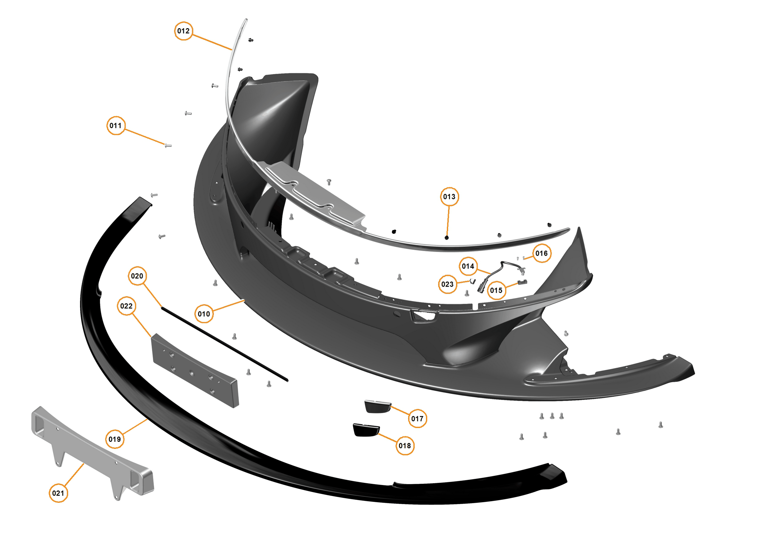 8 - EXTERIOR ORNAMENTATION - 8.1 - FRONT BUMPER of McLaren McLaren Ultimate Series McLaren P1 Coupe