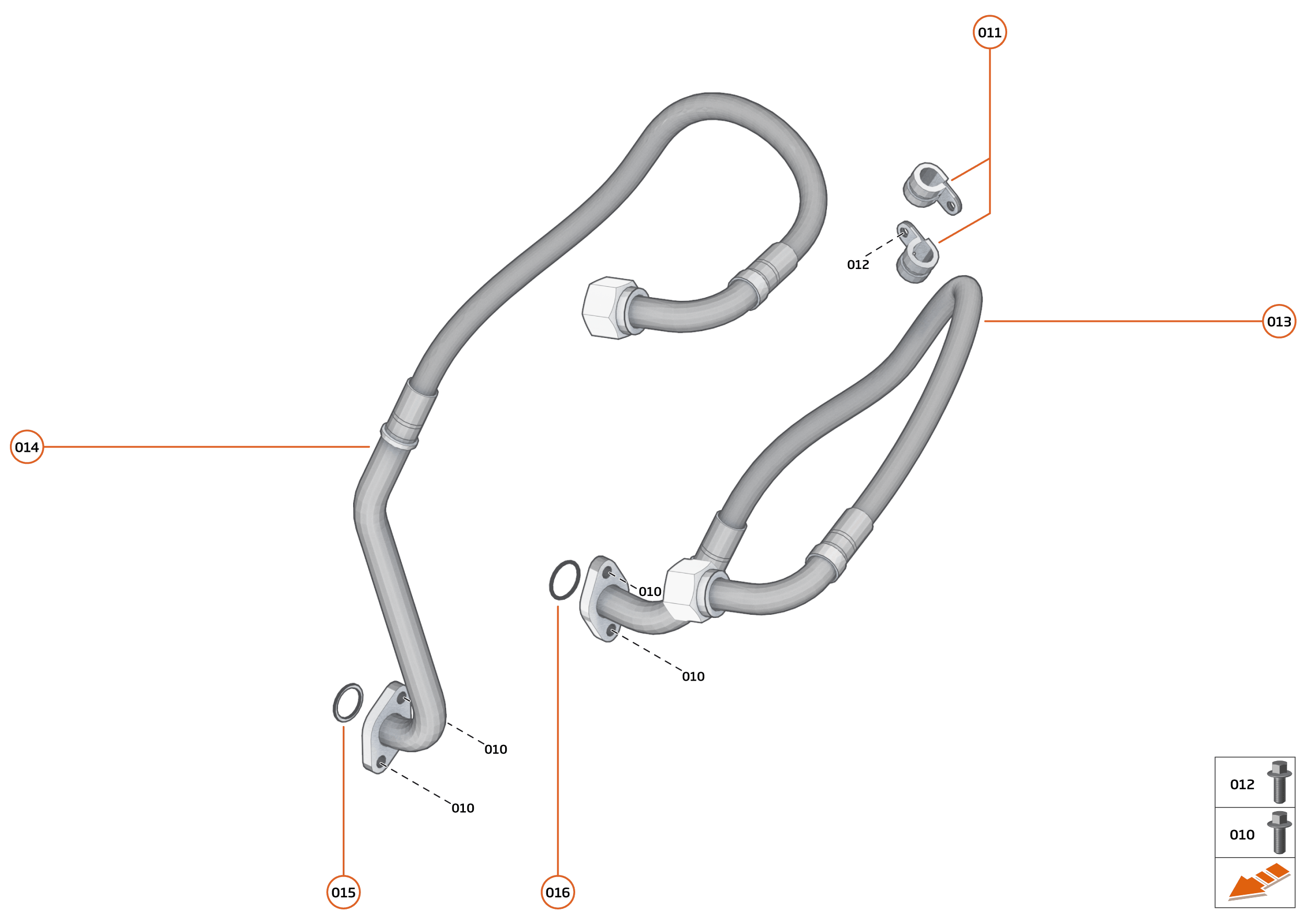 32 - TRANSMISSION COOLING SYSTEM - REAR - 32.2 - CLUTCH COOLER FEED + RETURN - REAR of McLaren McLaren Ultimate Series McLaren Speedtail