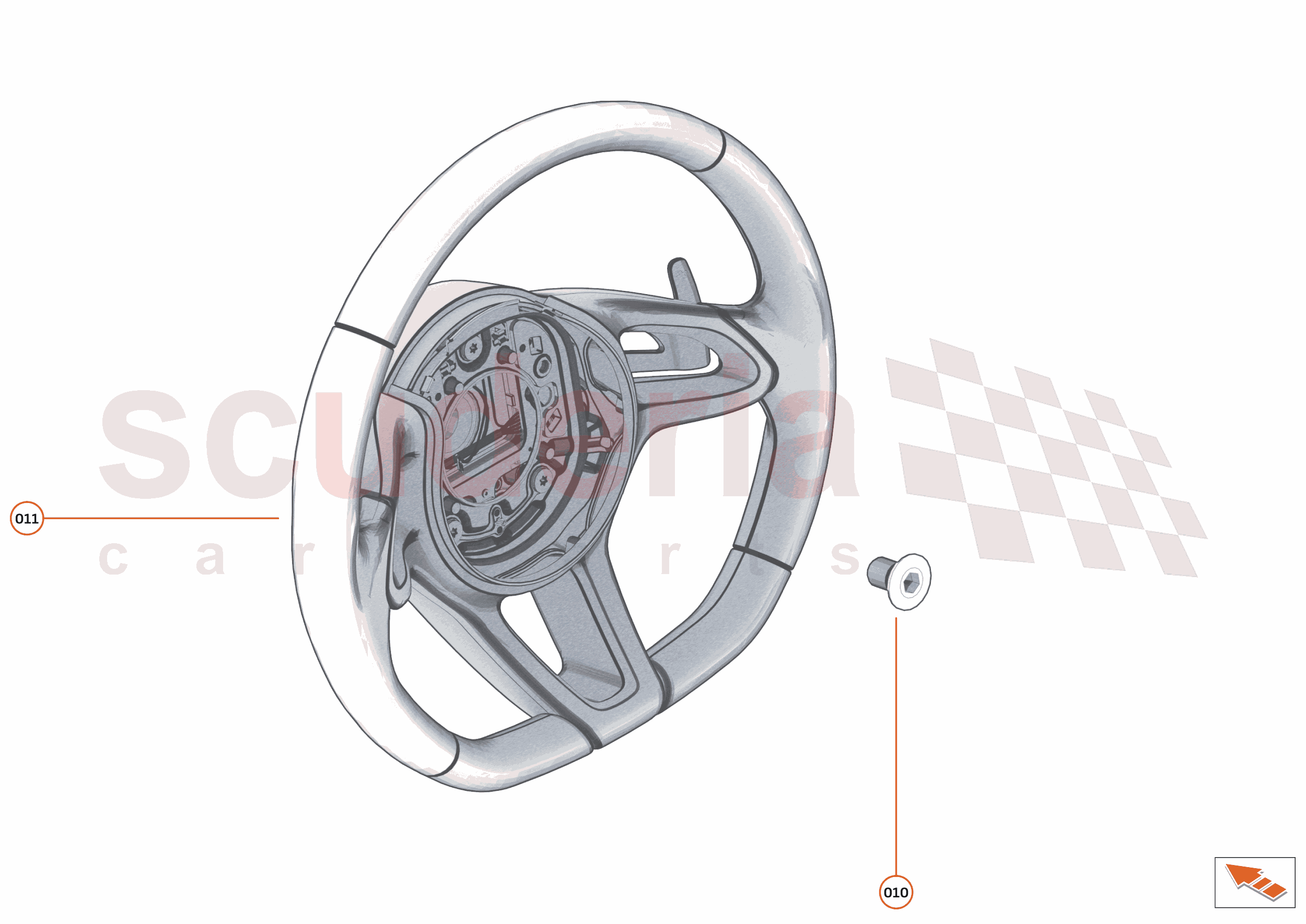 47 - INTERIOR RESTRAINTS - 47.5 - STEERING WHEEL of McLaren McLaren McLaren 620R