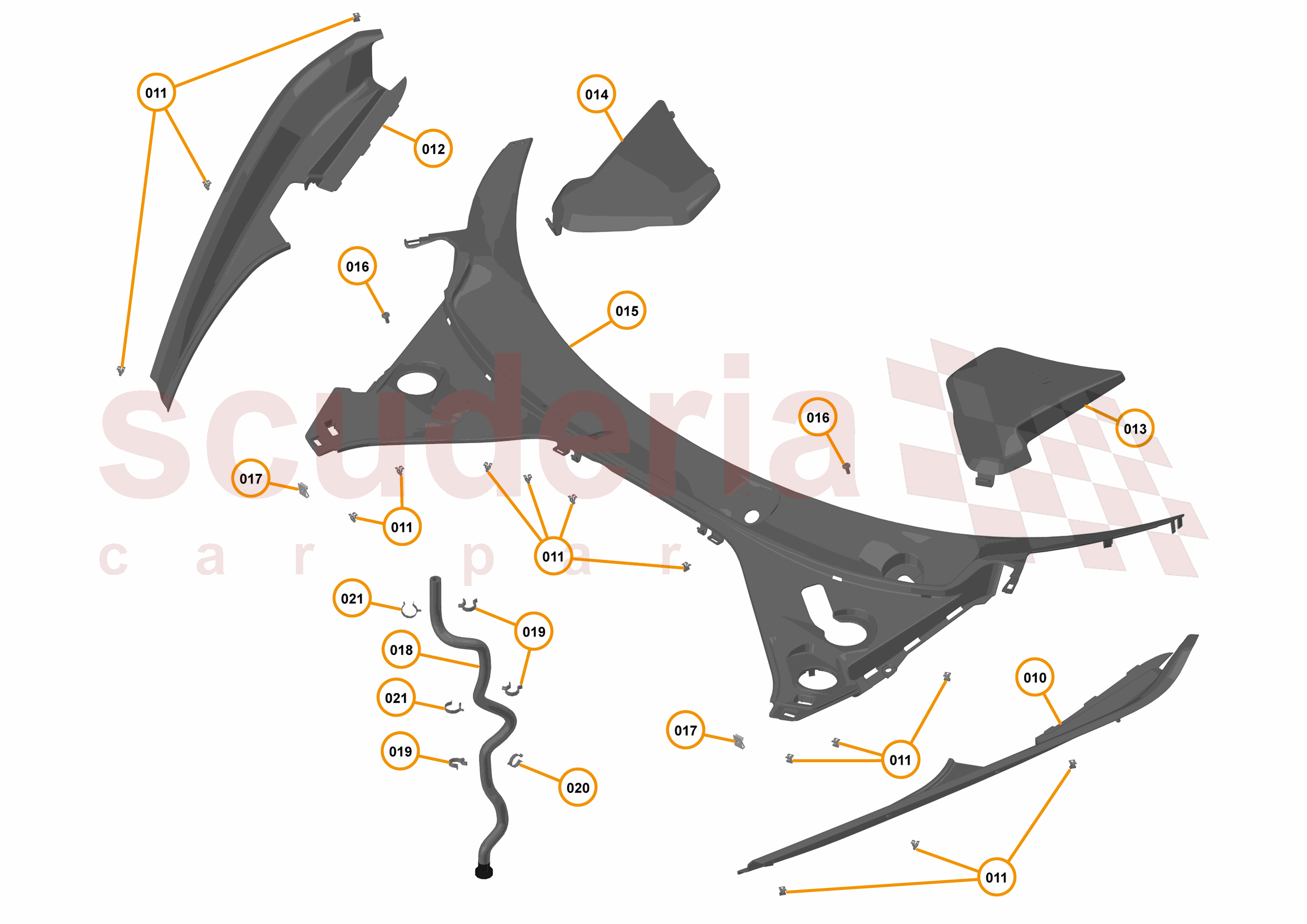 10 - EXTERIOR ORNAMENTATION - 10.3 - FRONT TRIM of McLaren McLaren McLaren 720S Coupe