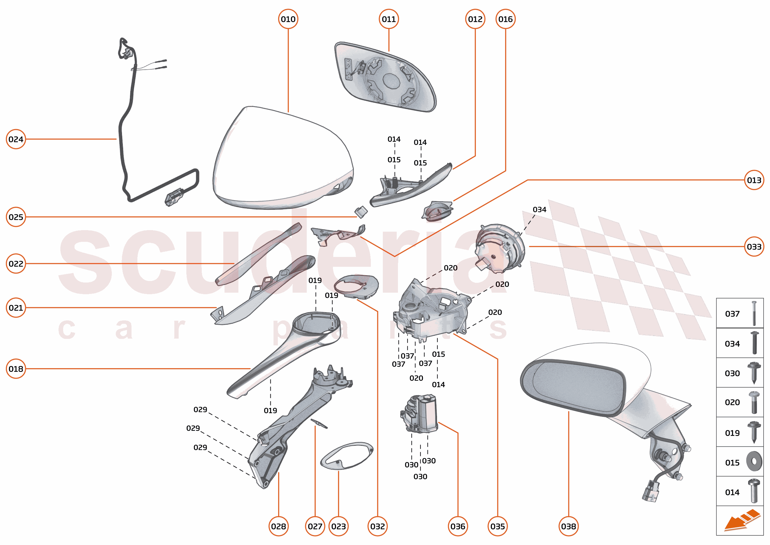 7 - CLOSURES - 7.8 - SIDE MIRRORS of McLaren McLaren McLaren 765LT