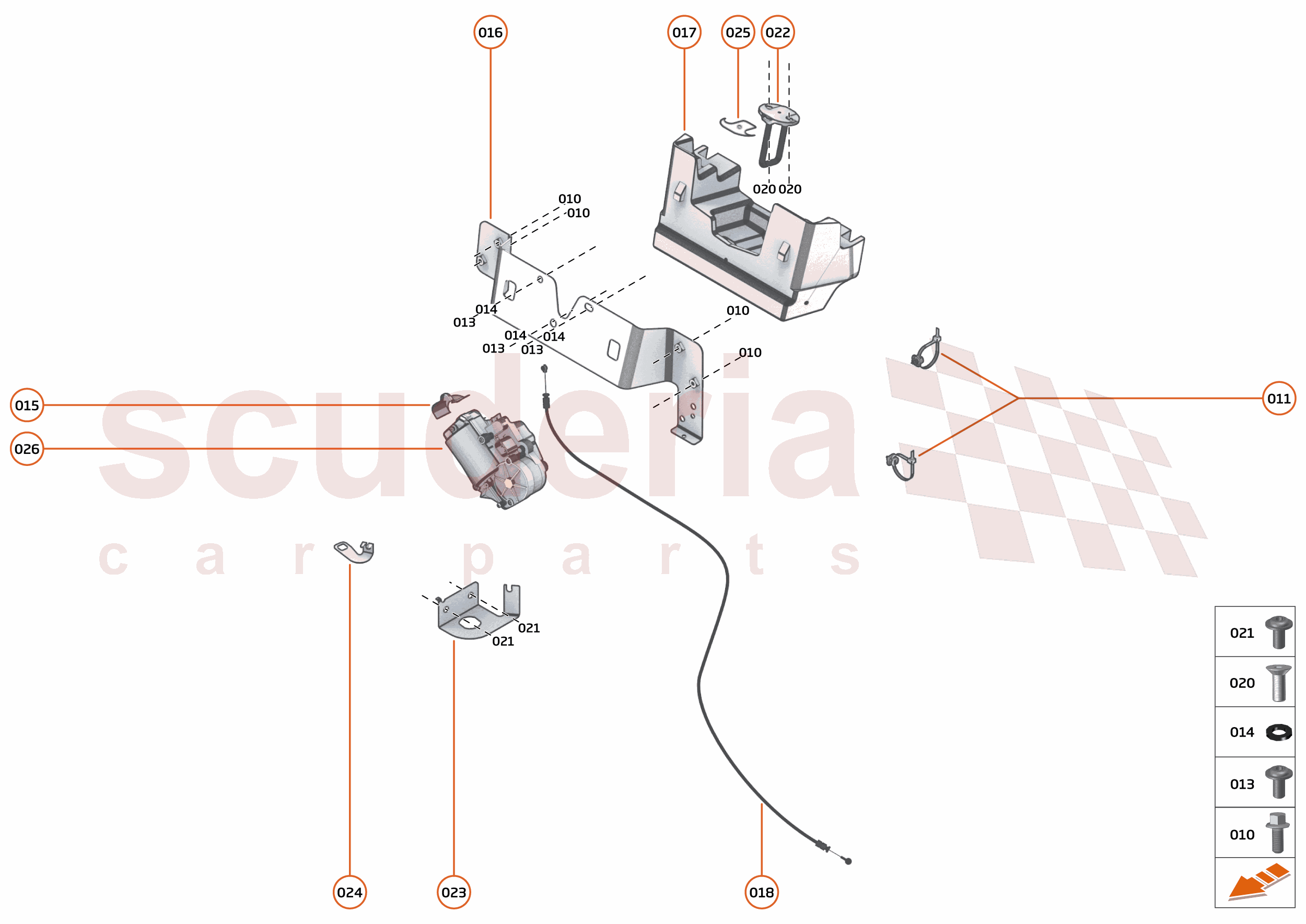 10 - CLOSURES_ANCILLARIES - 10.6 - TAILGATE ENGINE COVER LATCH of McLaren McLaren McLaren GT