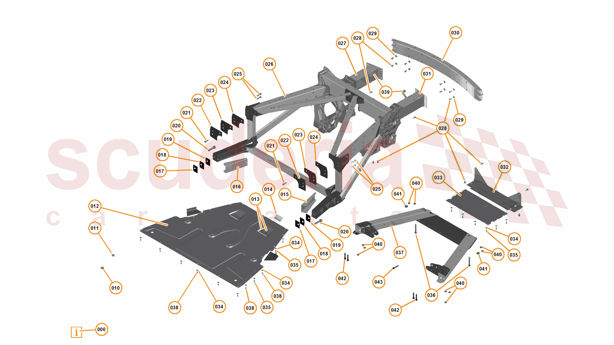 1 - A1 - BODY STRUCTURES - 1.3 - 03 - REAR FRAME ASSEMBLY of McLaren McLaren McLaren 12C Coupe