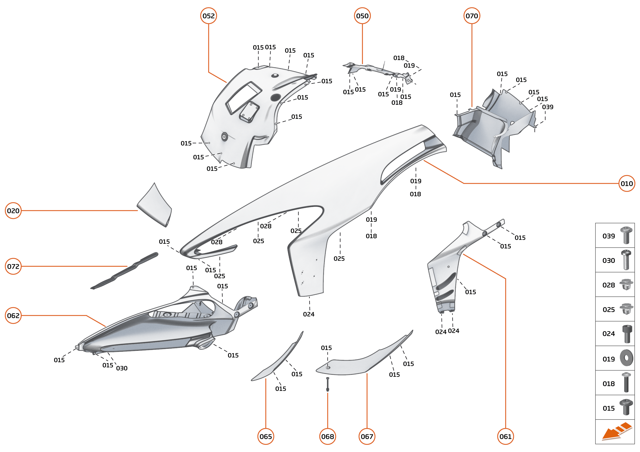6 - PANELS - 6.1 - FRONT PANELS - LH of McLaren McLaren Ultimate Series McLaren Senna GTR